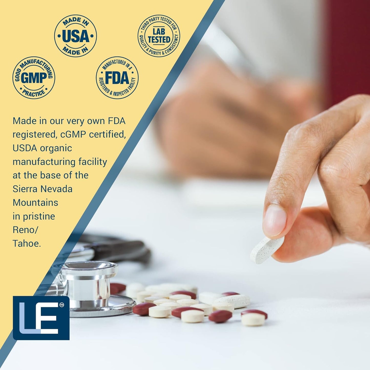 Natural Potassium & Taurine Supplement 750mg - Cardio Support - 120 Capsules