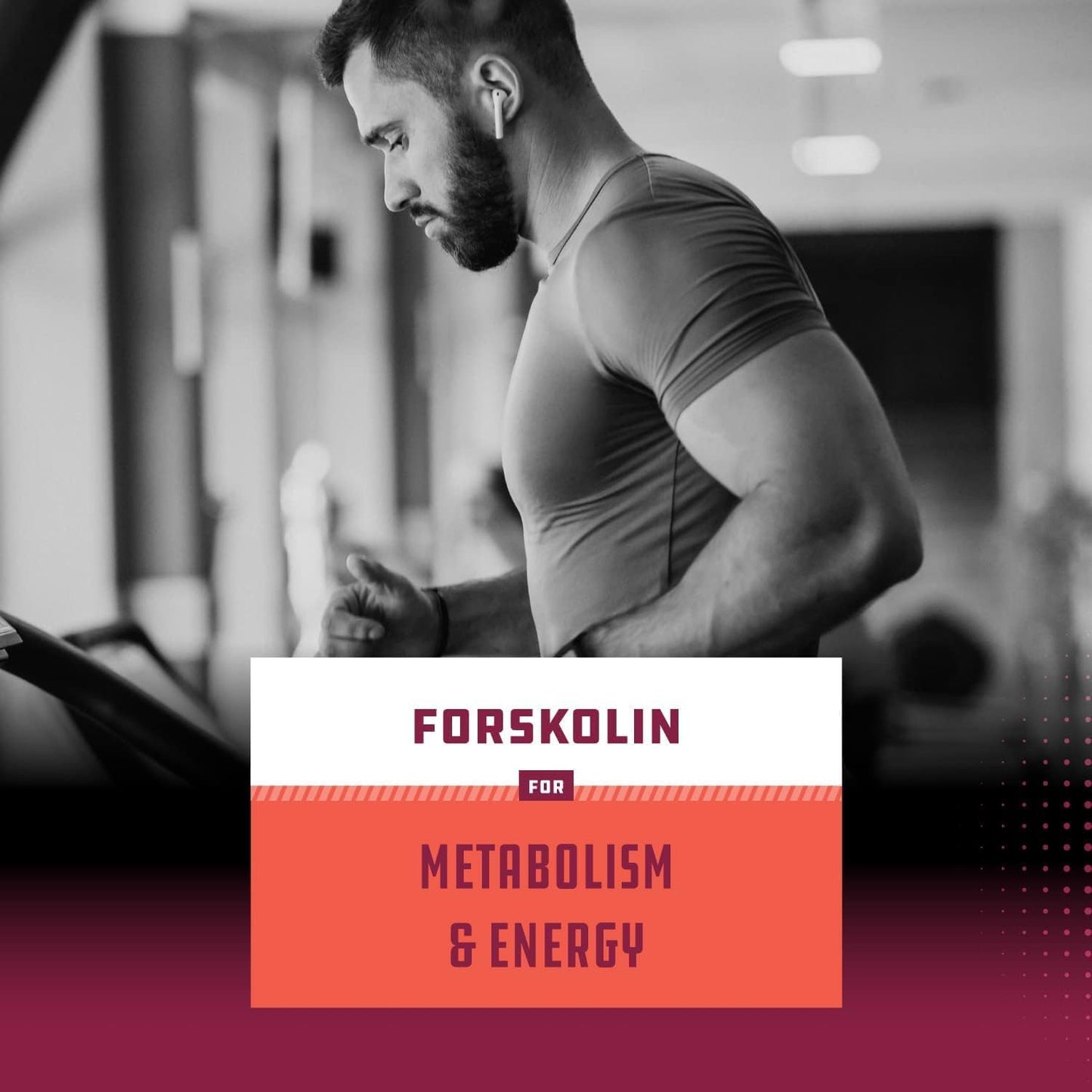 Natural Pre Workout Bundle: Forskolin Supplement & BCAA Capsules for Energy Boost & Muscle Recovery - Vegan Fitness Supplements