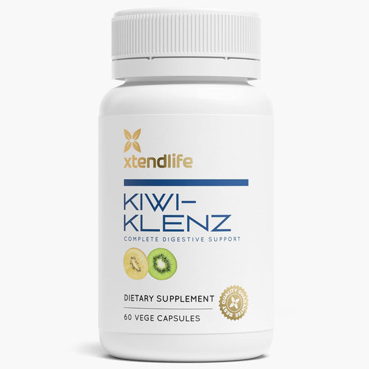 Natural Prebiotic Enzyme Supplement for Digestive Support - Xtendlife Kiwi-Klenz for Gut Health - Relieves Bloating, Gas, Indigestion - 30 Day Supply