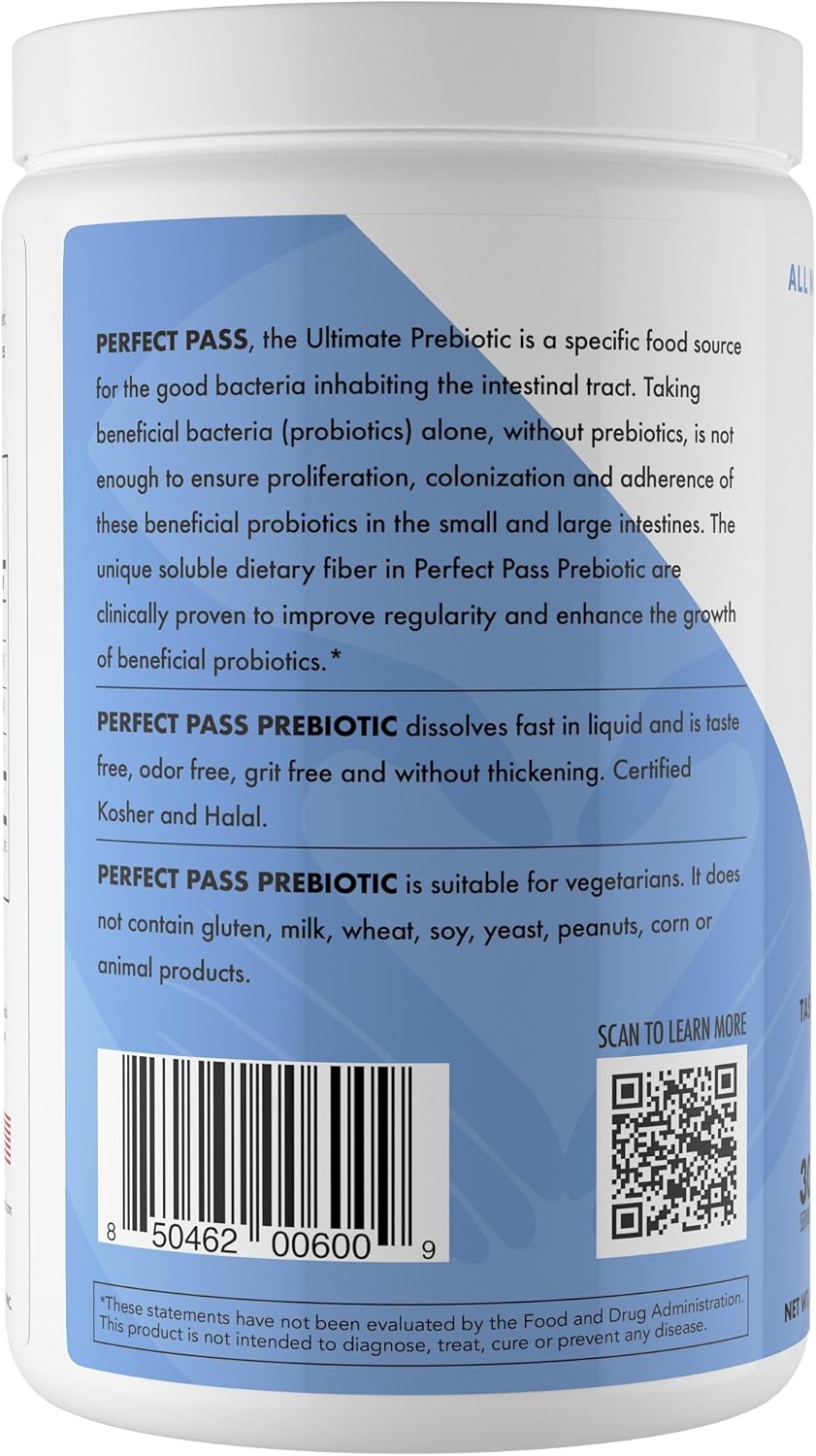 Natural Prebiotic PHGG Powder - 100% Gluten Free, Non GMO, Kosher, Vegetarian - 210g Sugar-Free Guar Gum Supplement