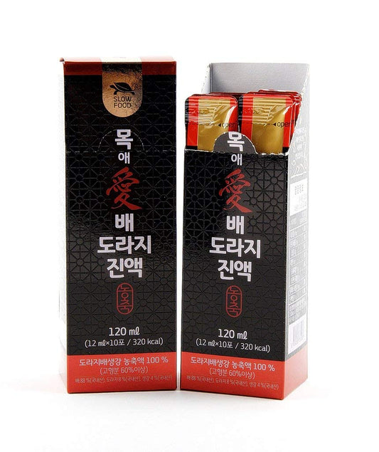 Natural Premium Korean Pear, Ginger, and Balloon Flower Extract Liquid Sticks - Sugar-Free - Health Support for All Ages - 10 Sticks per Box