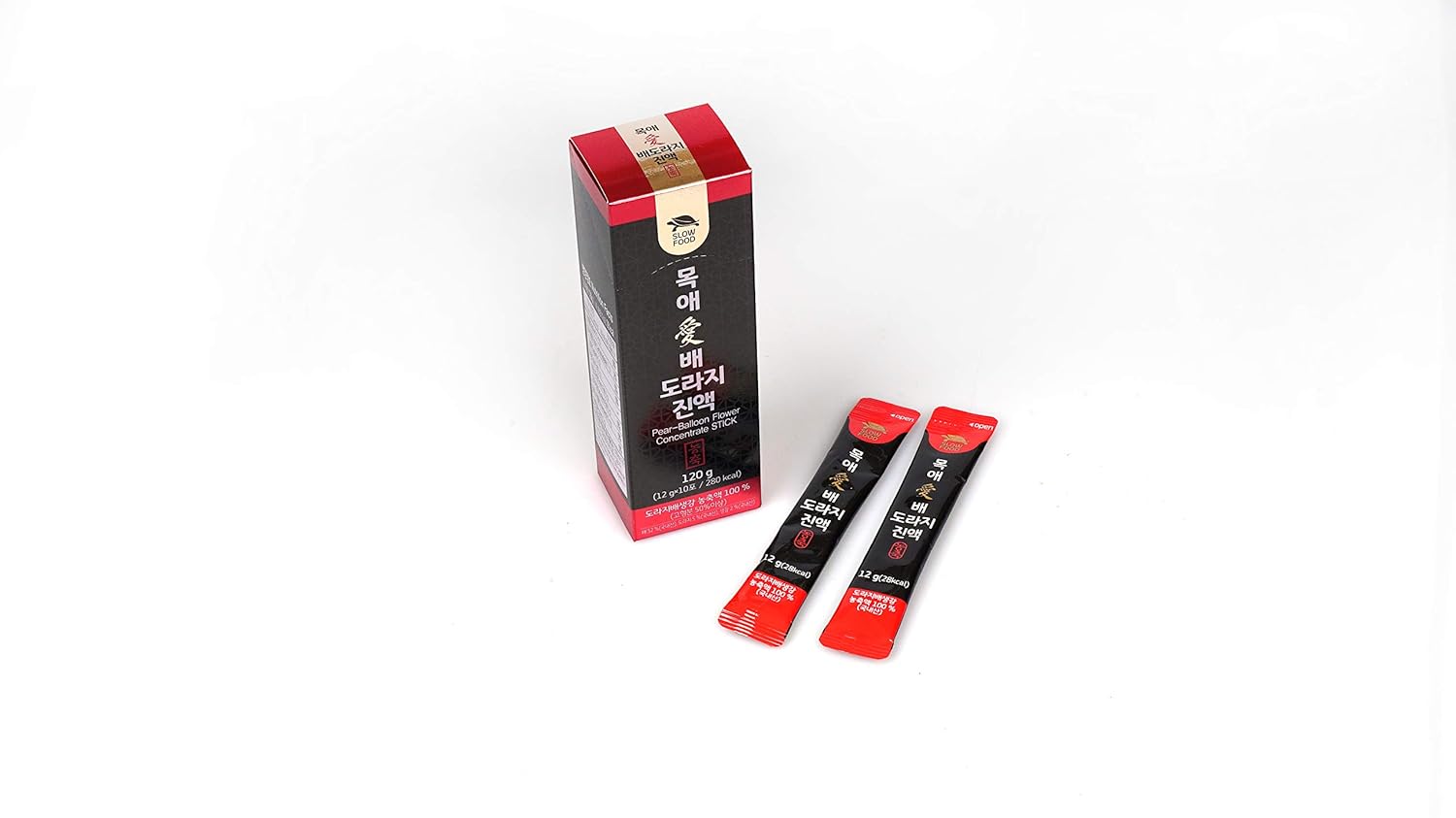 Natural Premium Korean Pear, Ginger, and Balloon Flower Extract Liquid Sticks - Sugar-Free - Health Support for All Ages - 10 Sticks per Box