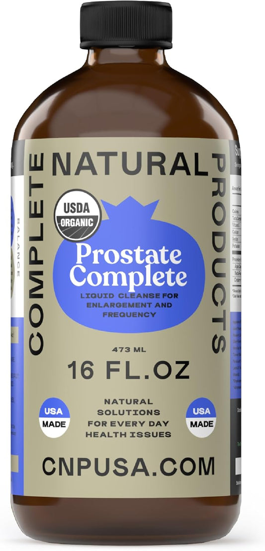 Natural Prostate Complete Supplement - 16oz Glass Bottle for Men's Health
