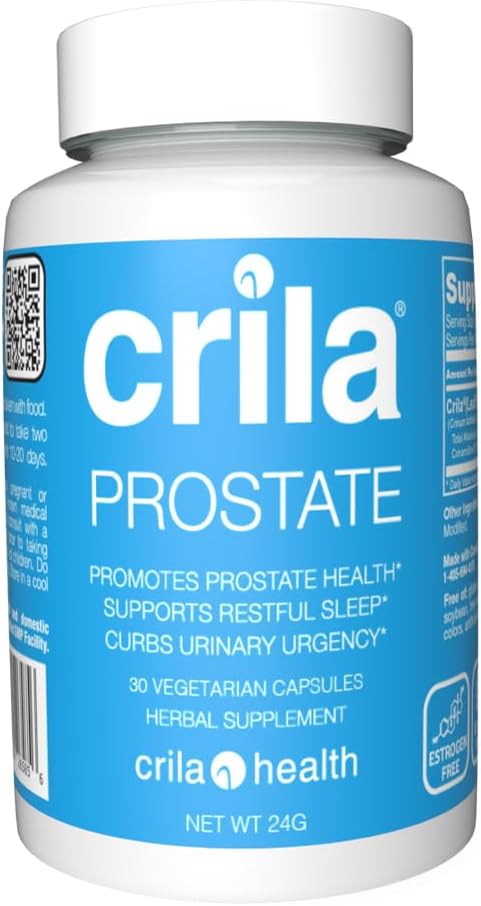Natural Prostate Formula for Men - 30ct Trial Size, Supports Fewer Bathroom Trips & Better Sleep, Patented Support Formula without Saw Palmetto Extract