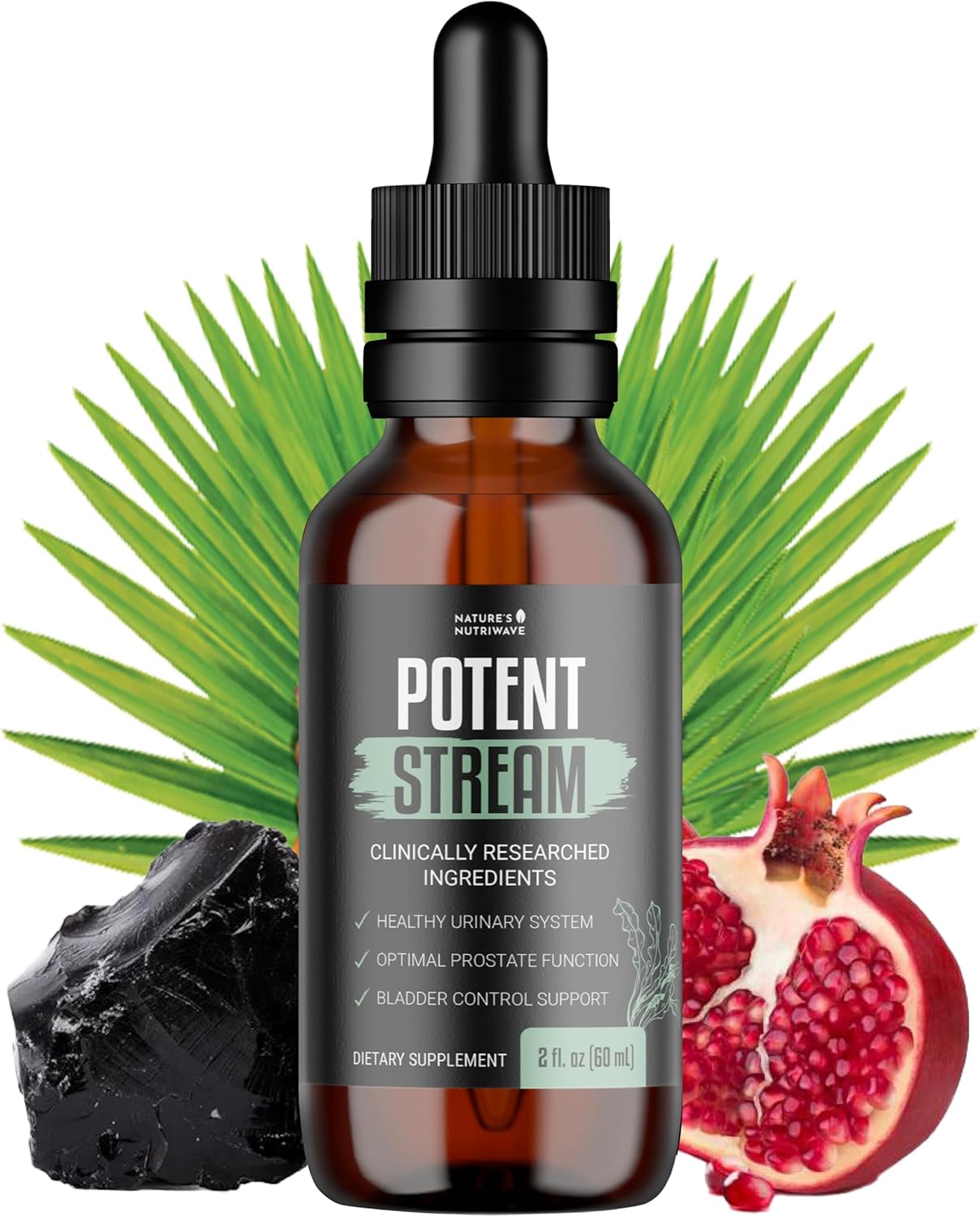 Natural Prostate Supplements with Saw Palmetto for Men - Reduce Bathroom Trips, Urinary Support - 1 Month Supply