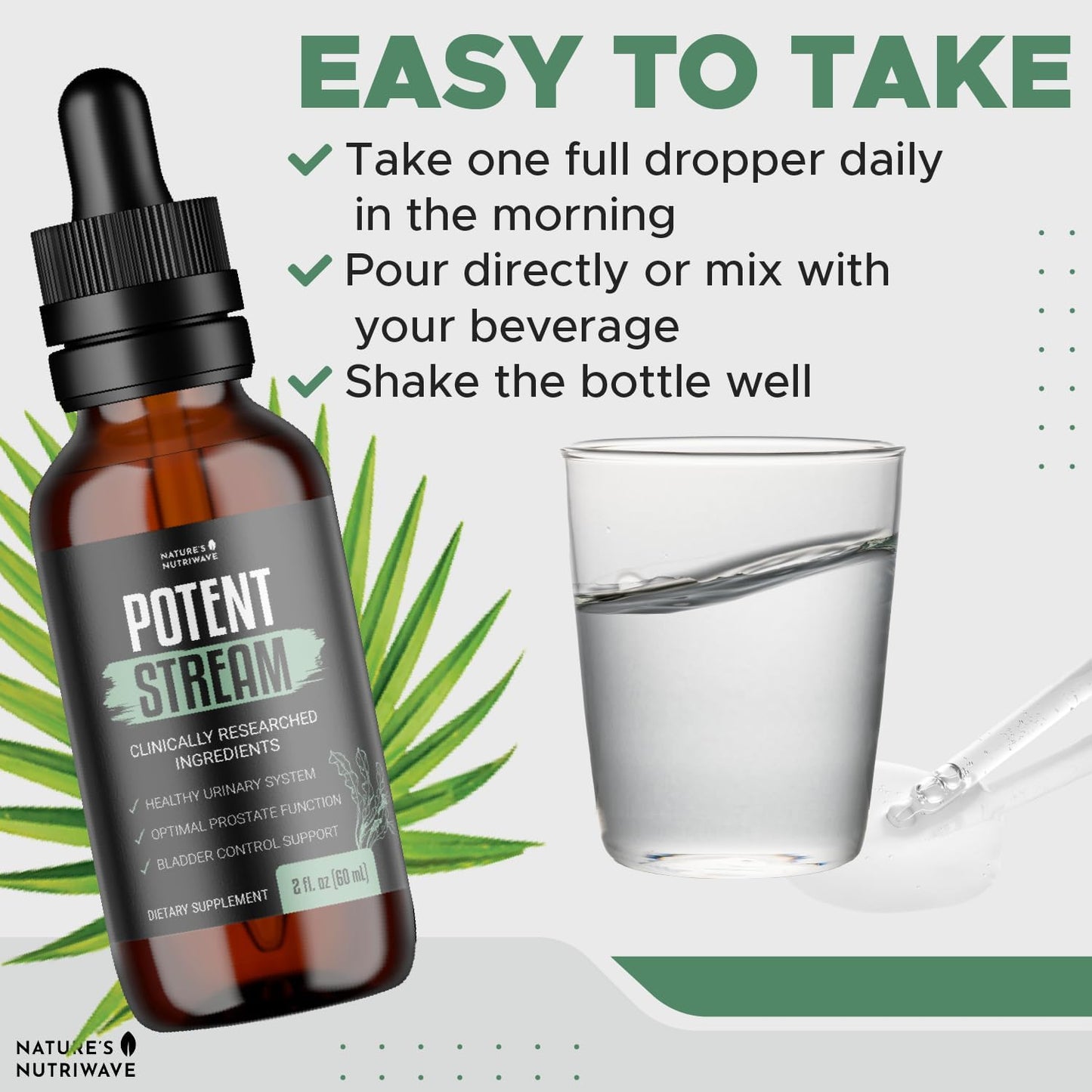 Natural Prostate Supplements with Saw Palmetto for Men - Reduce Bathroom Trips, Urinary Support - 1 Month Supply