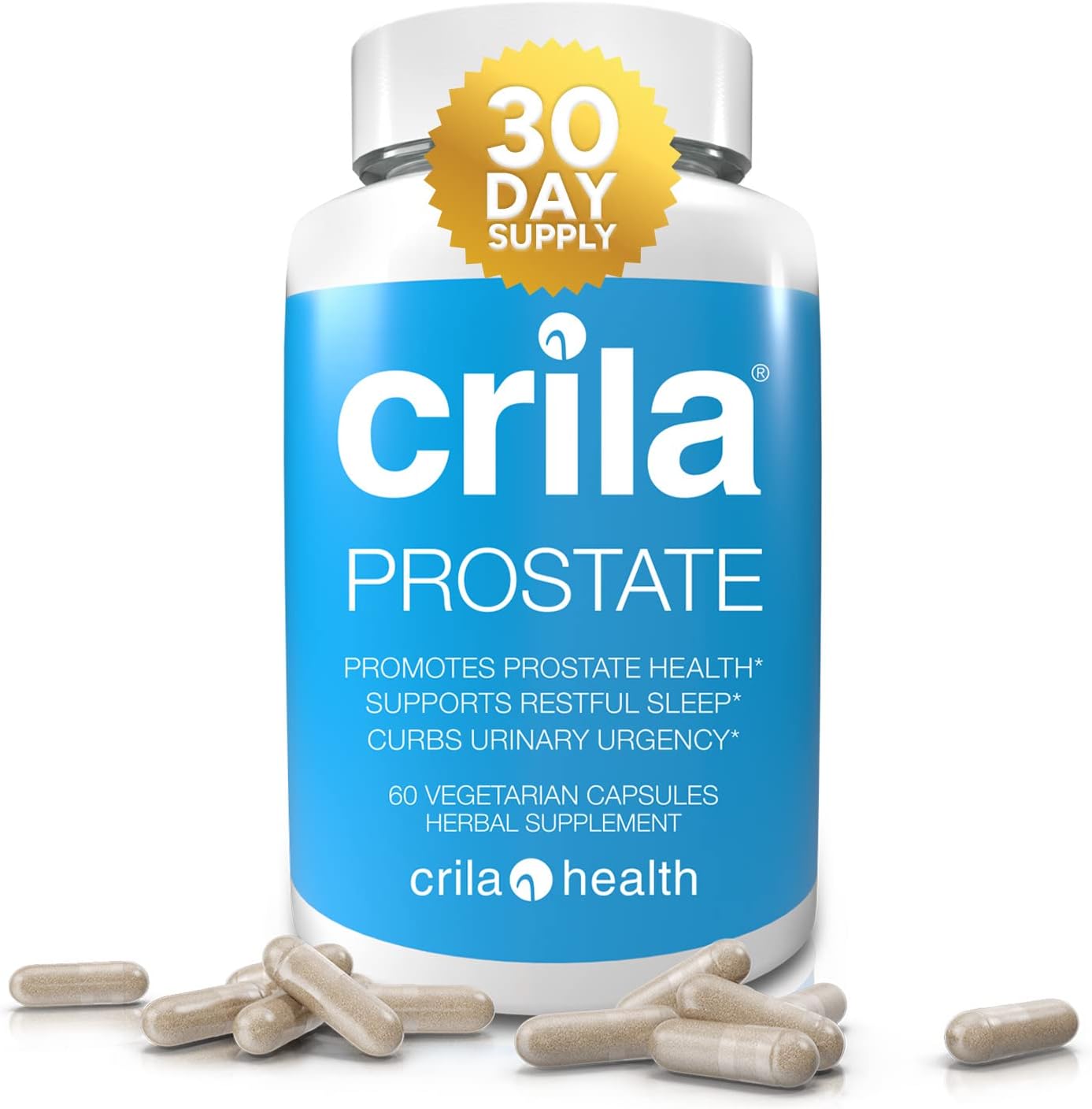 Natural Prostate Support Supplement for Men - 60 Ct. | Reduce Bathroom Trips & Improve Sleep | Patented Formula with No Saw Palmetto & Side Effects