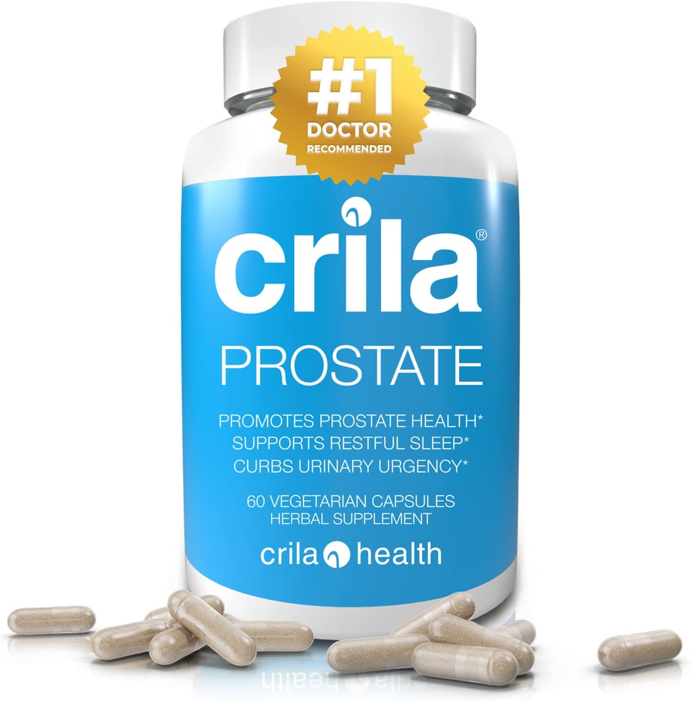 Natural Prostate Support Supplement for Men - 60 Ct. | Reduce Bathroom Trips & Improve Sleep | Patented Formula with No Saw Palmetto & Side Effects