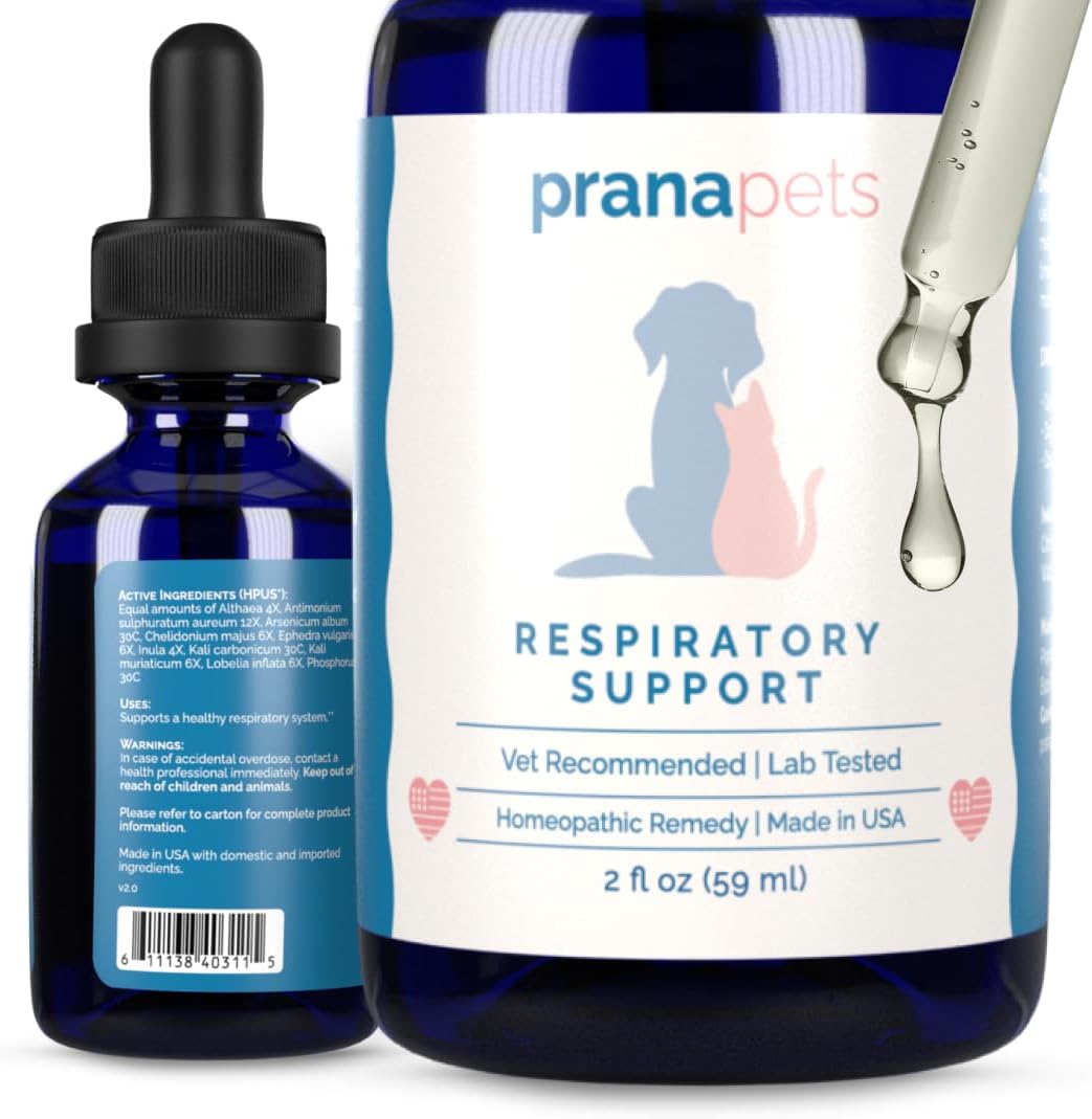 Natural Respiratory Support Supplement for Dogs & Cats | Promotes Healthy Respiratory Function | Helps with Seasonal Allergy Symptoms