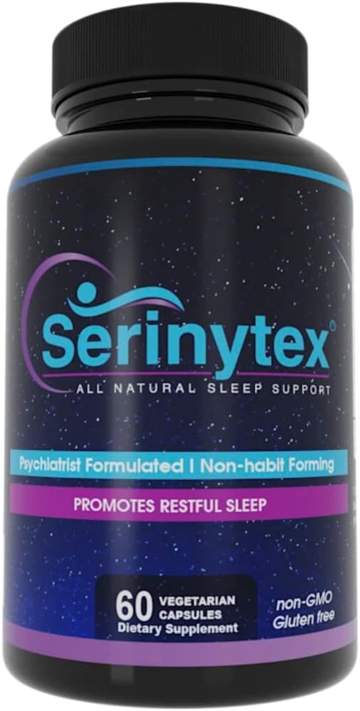 Natural Sleep Aid Supplement Formulated by Psychiatrists - SERINYTEX Sleep