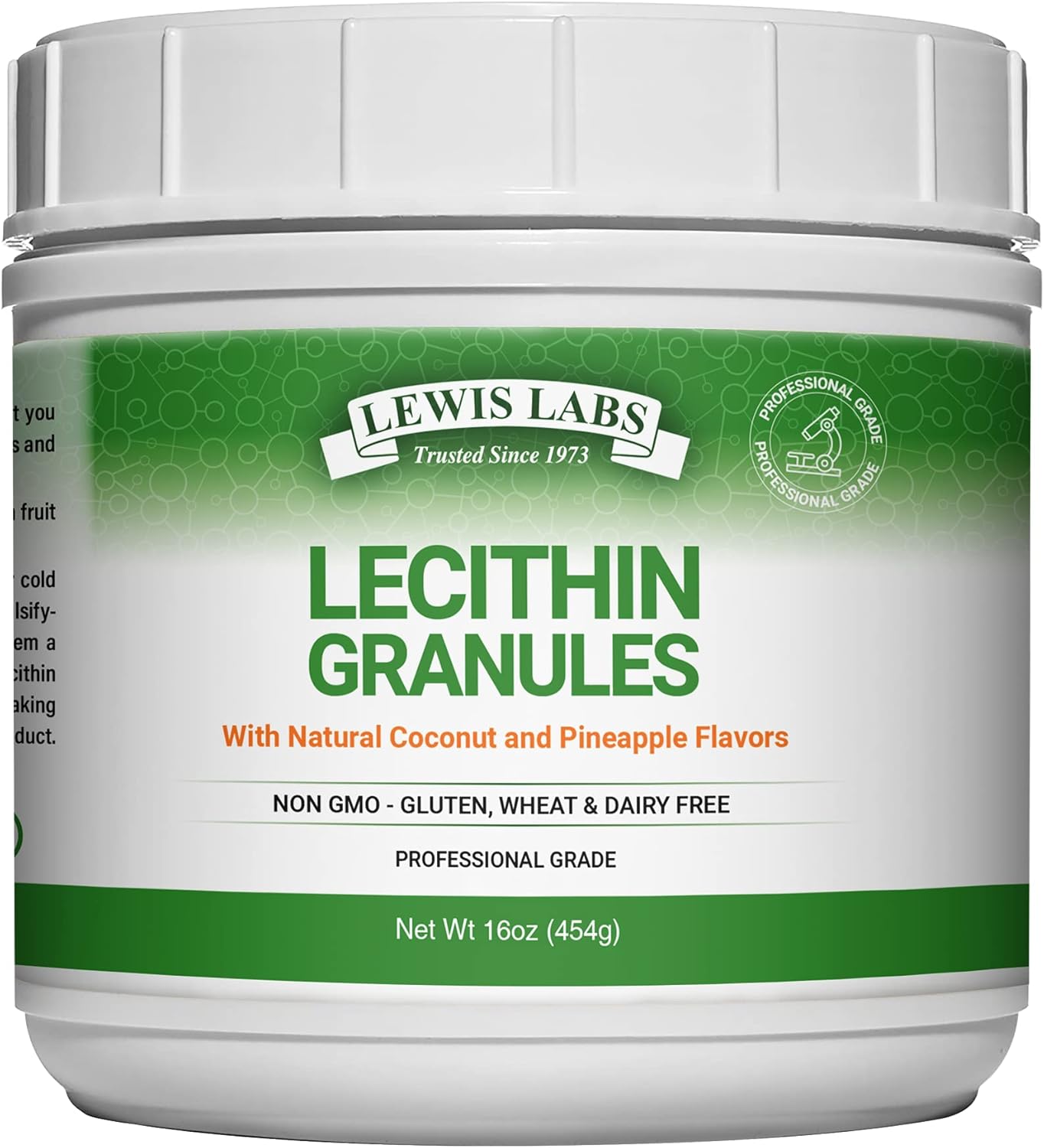 Natural Soy Lecithin Granules Supplement | Phosphatidyl Choline Rich Powder for Lactation & Brain Health, 16 oz