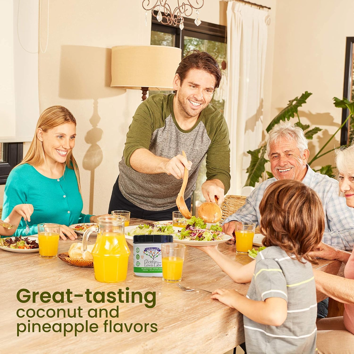 Natural Soy Lecithin Granules Supplement | Phosphatidyl Choline Rich Powder for Lactation & Brain Health, 16 oz