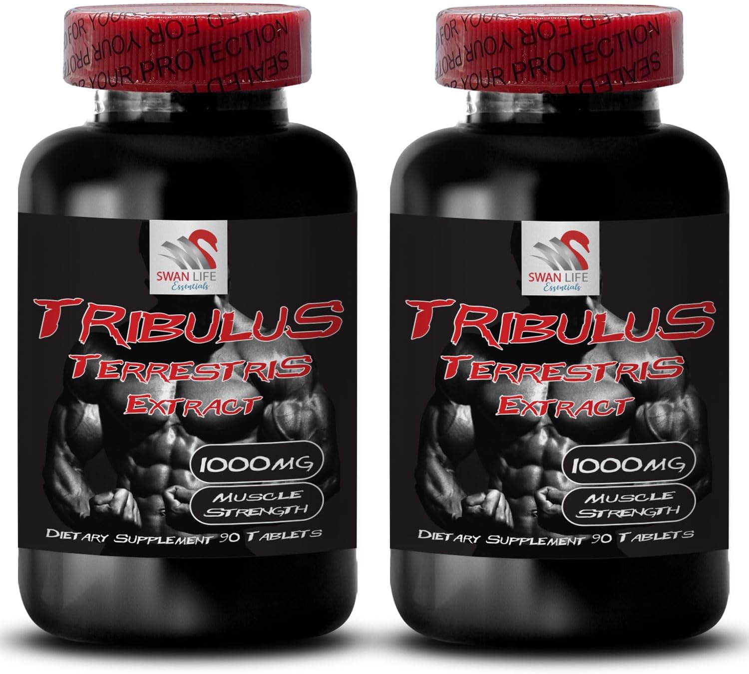 Natural Stamina Boost Formula with Tribulus Terrestris Extract - Plant-Based Energy Optimization for Strength, Activity, and Performance - 180 Tablets