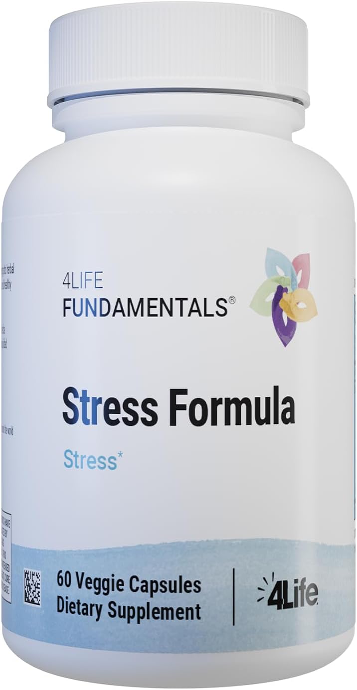 Natural Stress Relief Dietary Supplement with Lemon Balm, Chamomile, and Valerian Root - 60 Capsules for Sleep and Nervous System Support