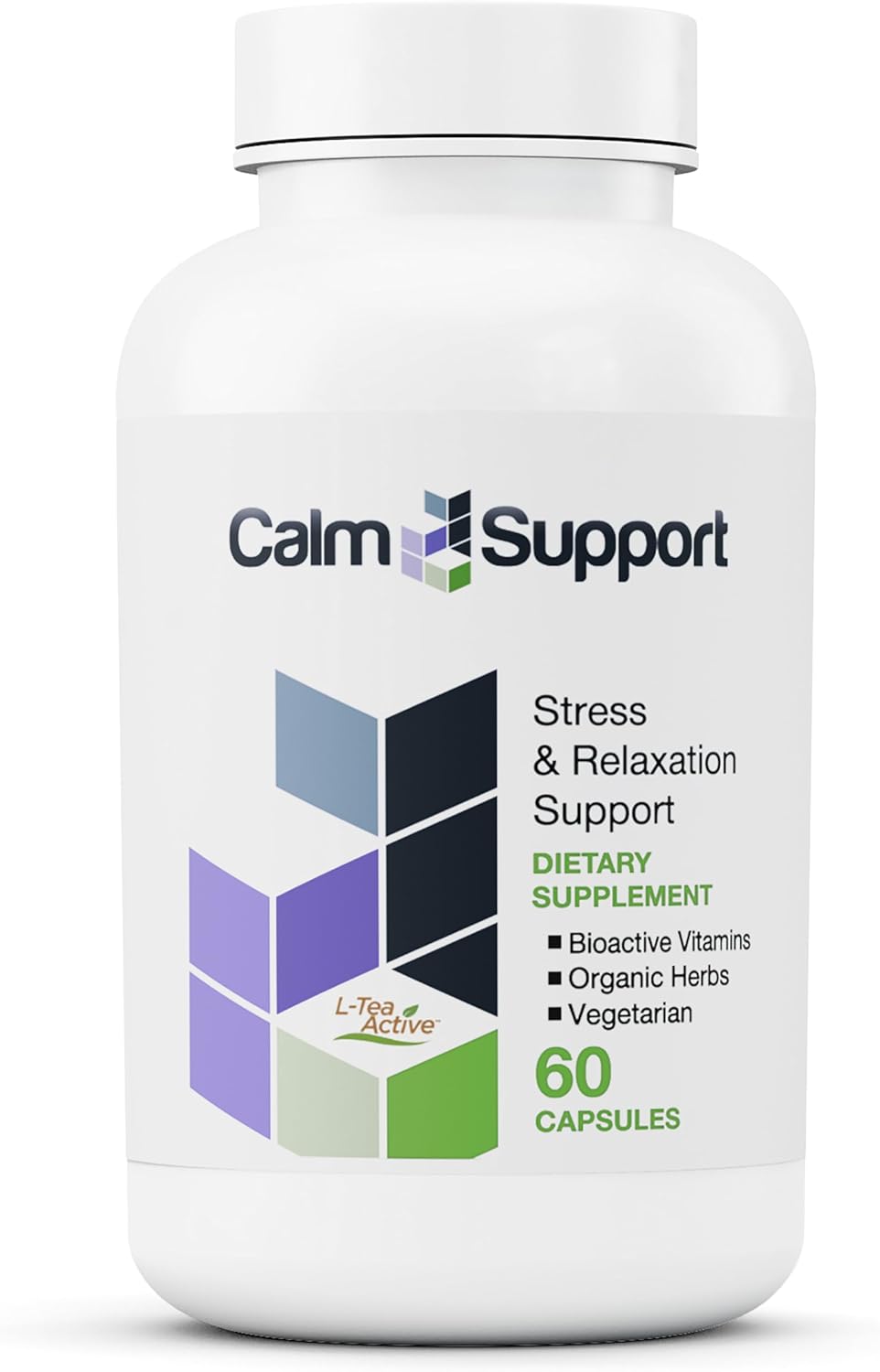 Natural Stress Relief Supplement with Ashwagandha, Passion Flower, and Valerian Root - Calming Support for Relaxation and Anxiety - 13 Vitamins and Minerals for Mental Wellness