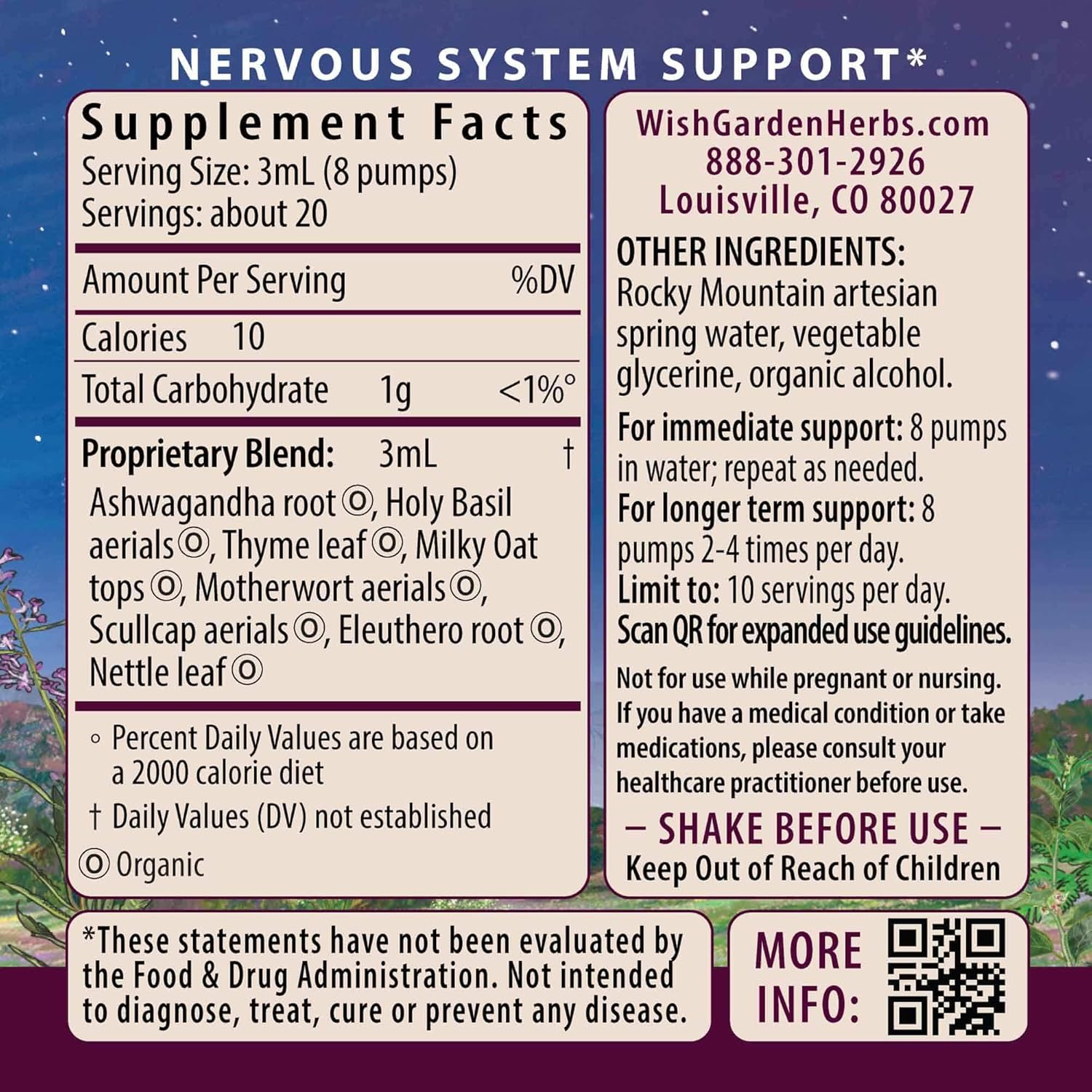 Natural Stress Relief Supplement with Ashwagandha Root - Herbal Tincture for Adrenal Support - Fast-Acting Liquid Formula with Adaptogens - 4oz