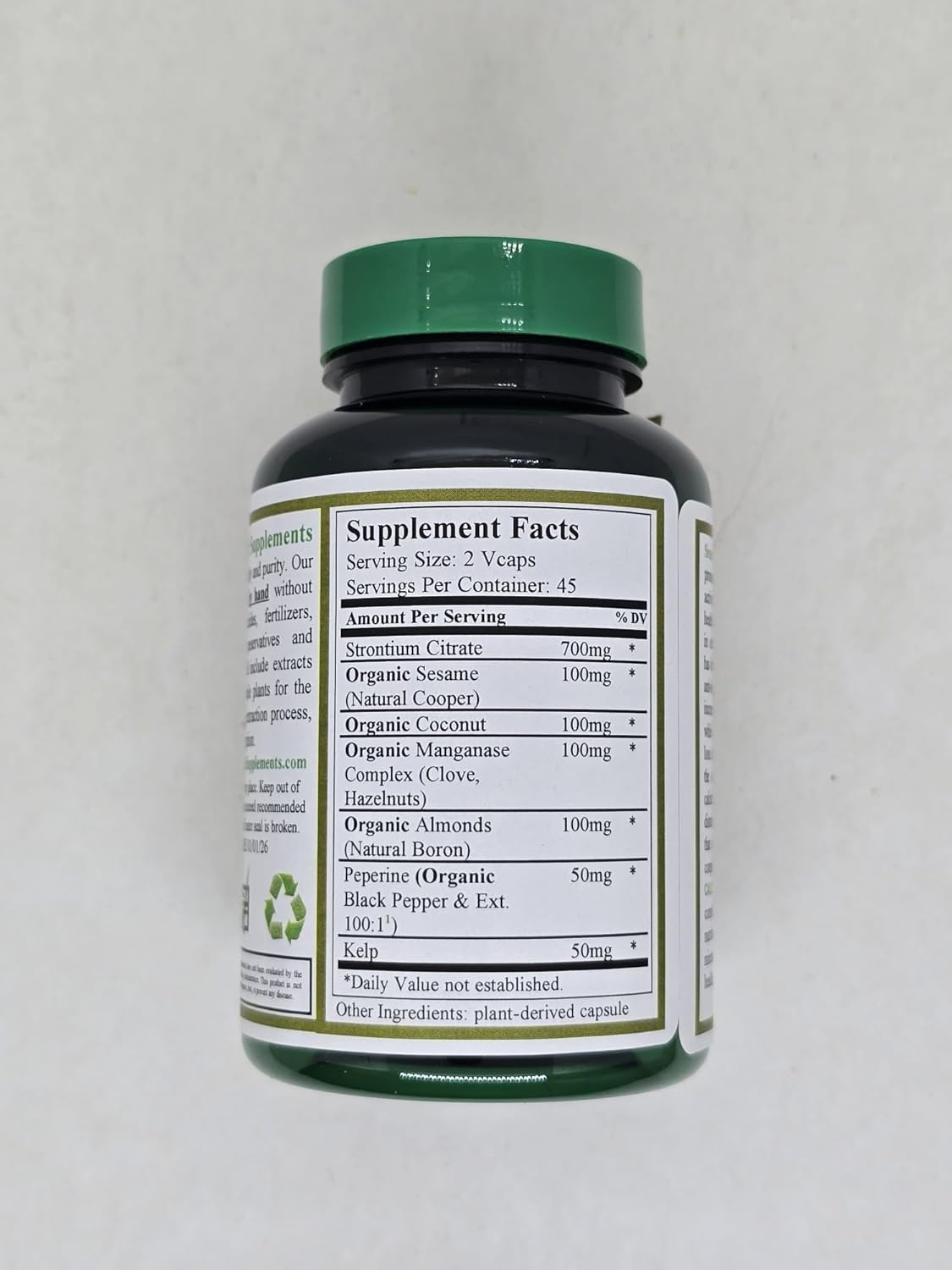 Natural Strontium Bone Building Supplements by Green Organic