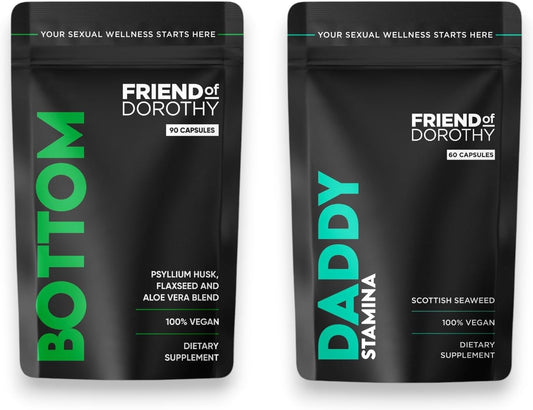 Natural Supplement Bundle: Boost Your Experience with Bottom 90 and Daddy 60 - 2 Month Supply