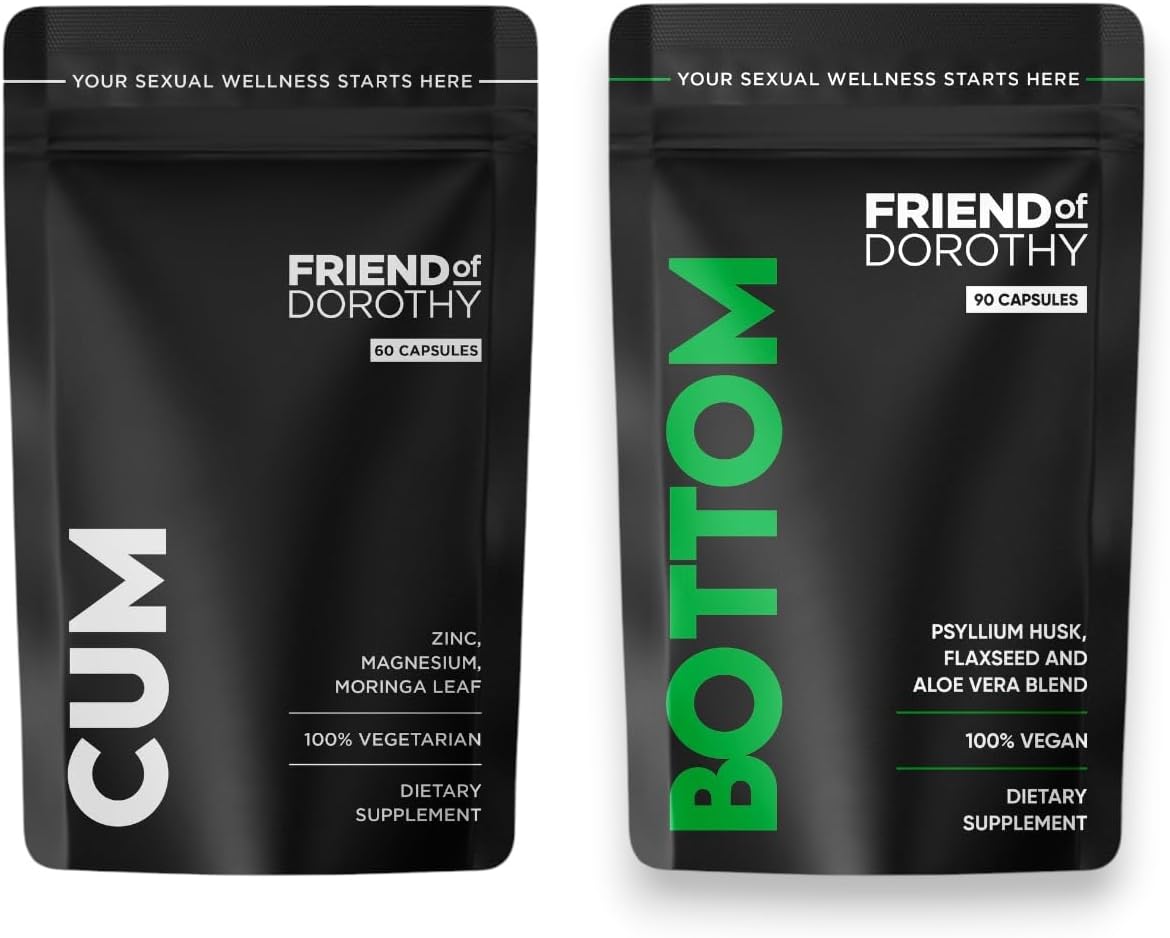 Natural Supplement Bundle: FRIEND OF DOROTHY CM 60 and Bottom 90 - 2 Months Supply for Enhanced Experience