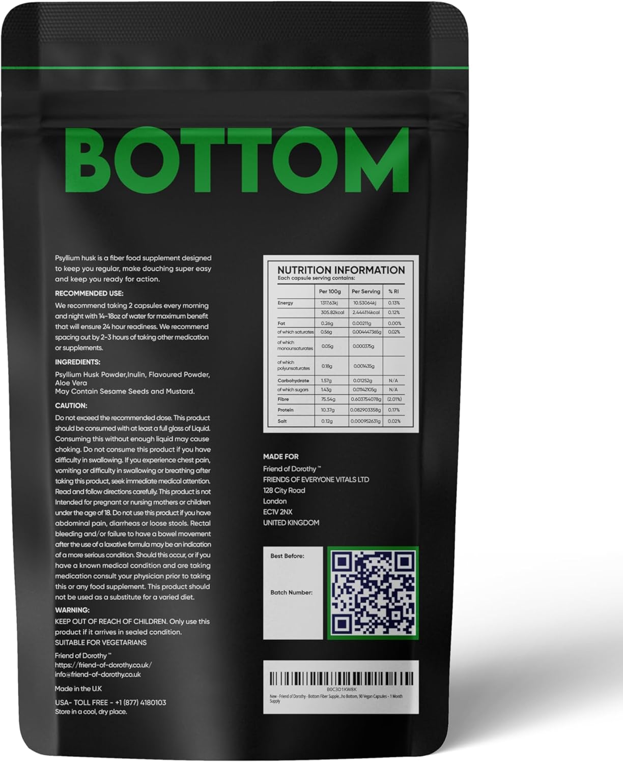 Natural Supplement Bundle: FRIEND OF DOROTHY CM 60 and Bottom 90 - 2 Months Supply for Enhanced Experience