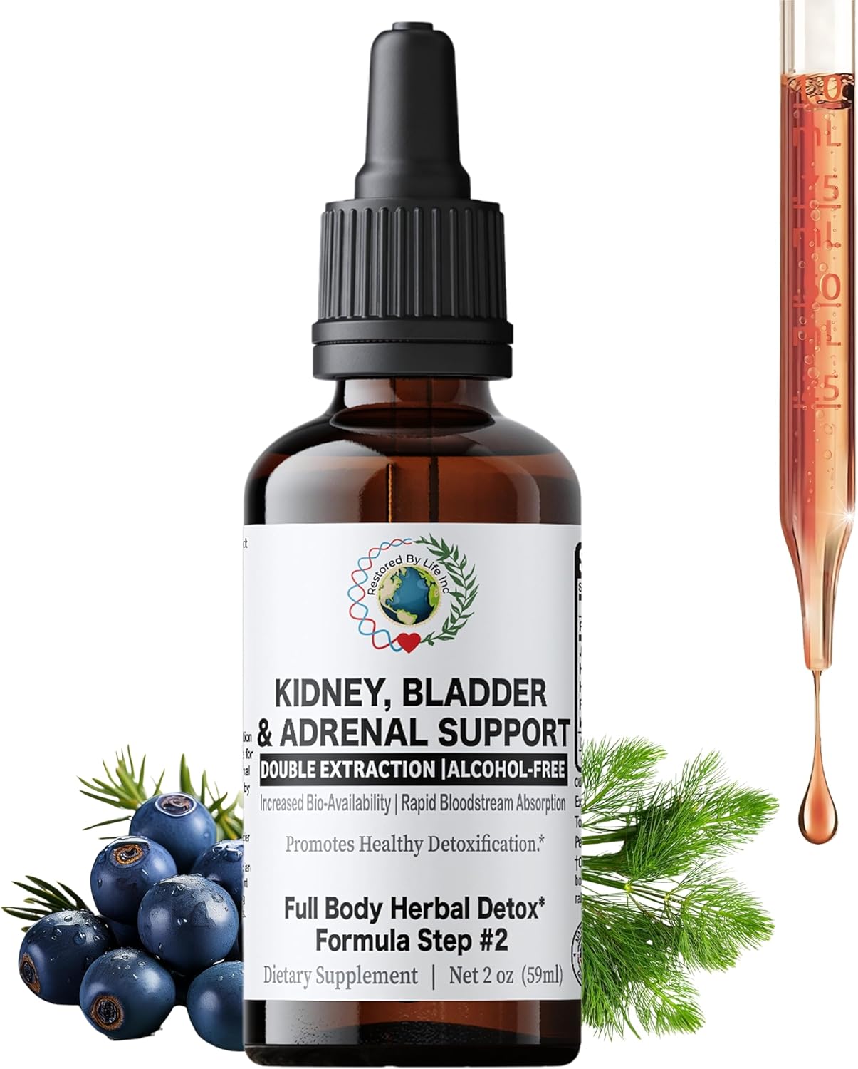 Natural Support for Kidney, Bladder, and Adrenal Health - Restored By Life