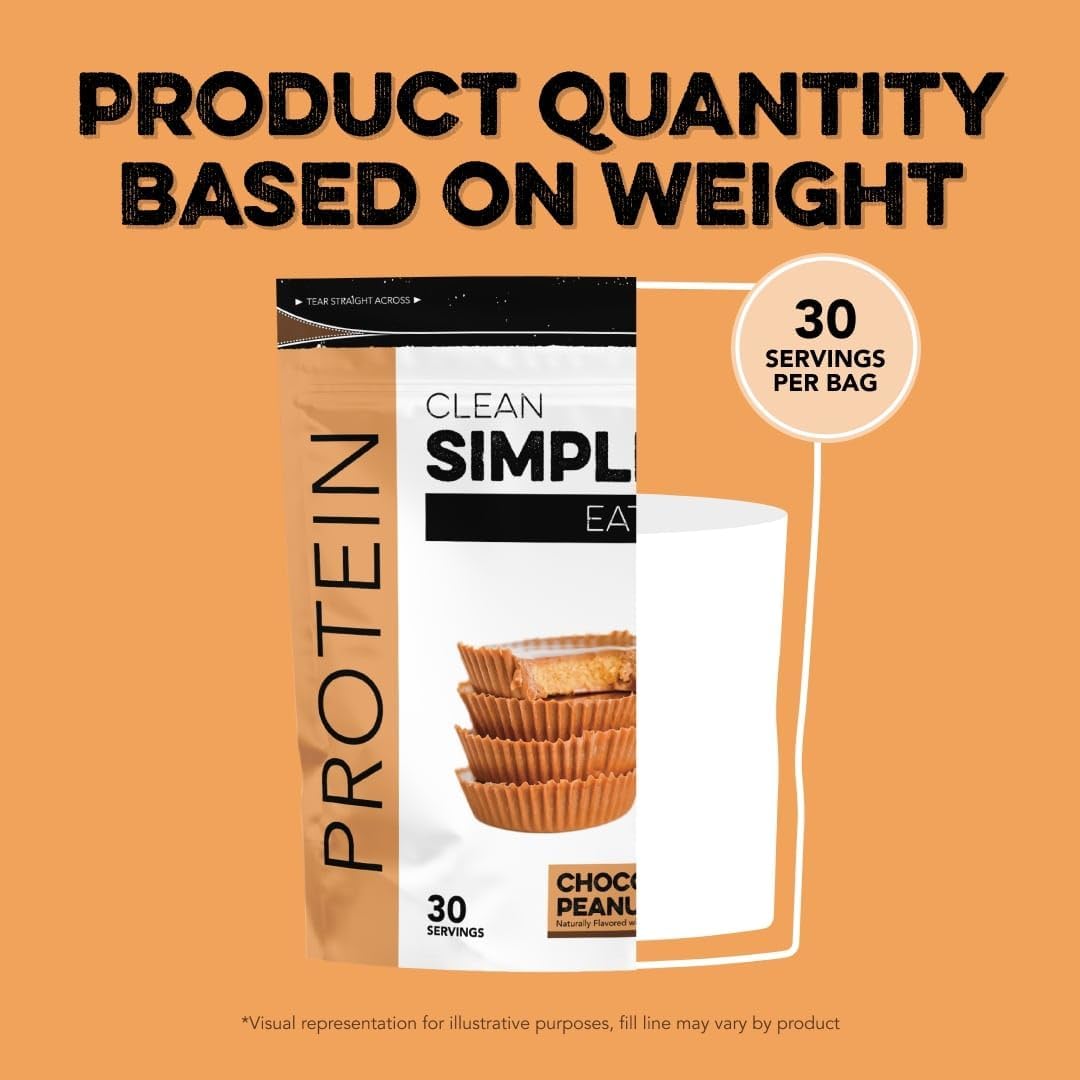 Natural Sweetened Chocolate Peanut Butter Whey Protein Powder, Cold-Processed with 20g Protein - 30 Servings