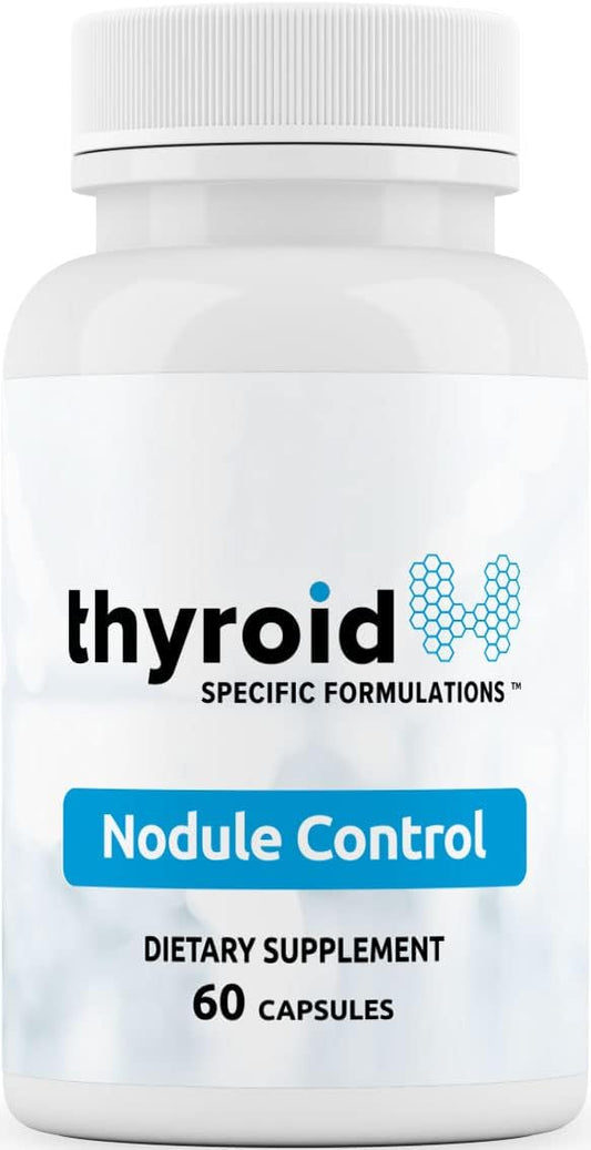 Natural Thyroid Nodule Control with Spirulina, Boswellia, Turmeric, Inositol, Selenium, Prunella - Doctor Formulated Thyroid Support Formula