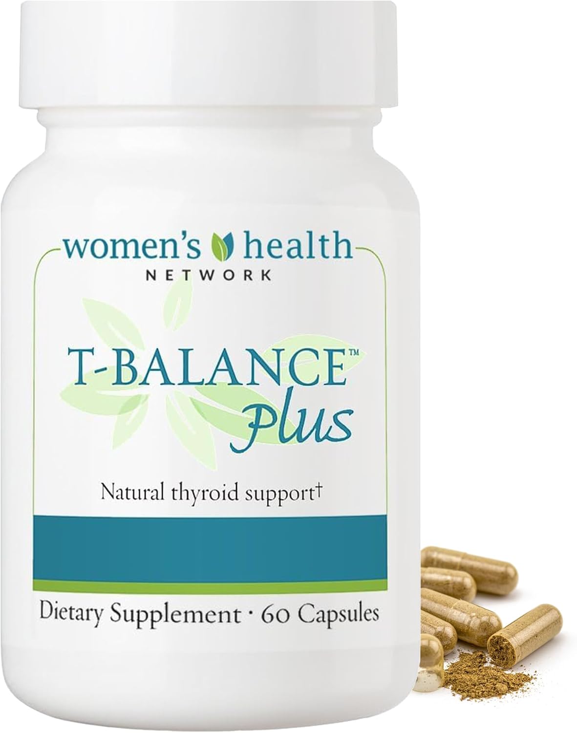 Natural Thyroid Supplement for Women - T-Balance Plus by Women's Health Network, 60 Capsules for Subclinical Hypothyroidism