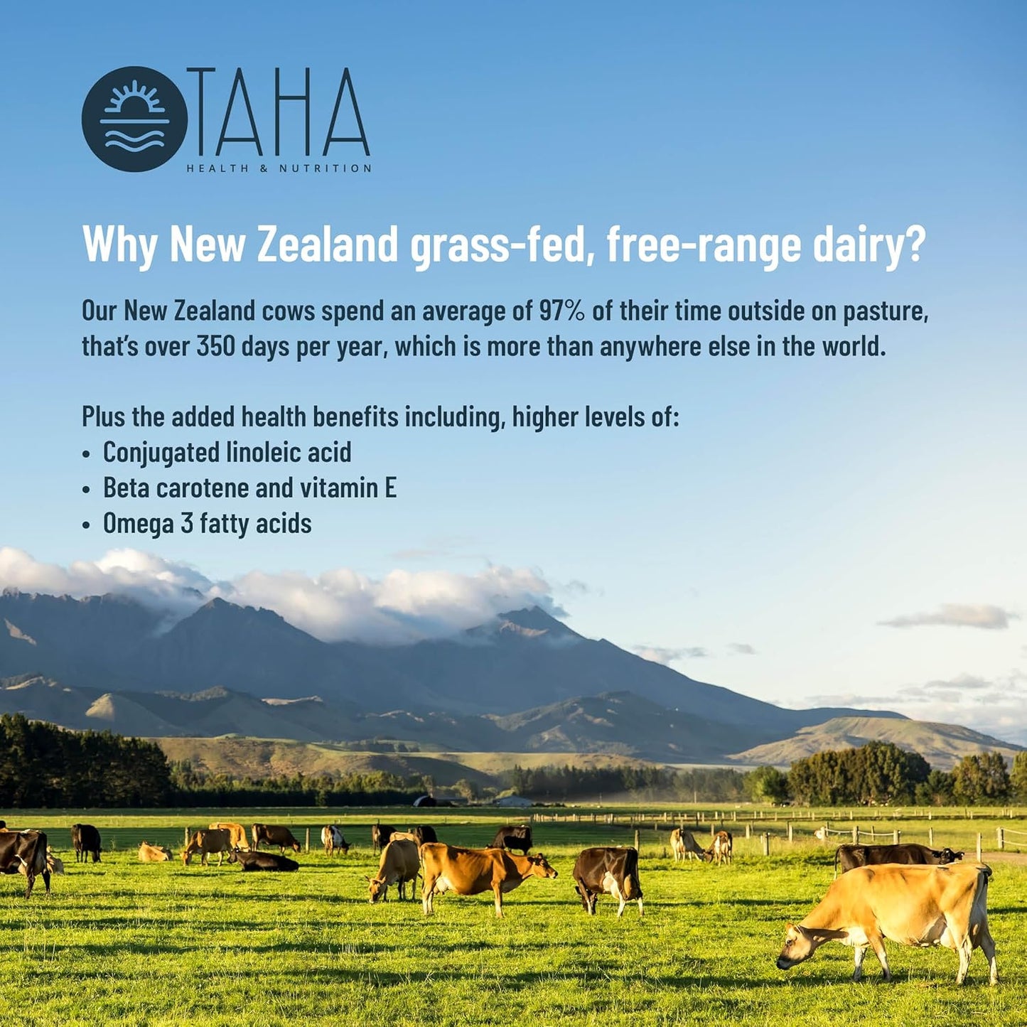 Natural Unflavored Protein Blend with Whey, Collagen, and Milk Phospholipids | 25g Protein per Serving | Grass-Fed, Free-Range Dairy | 2LB Pack from New Zealand