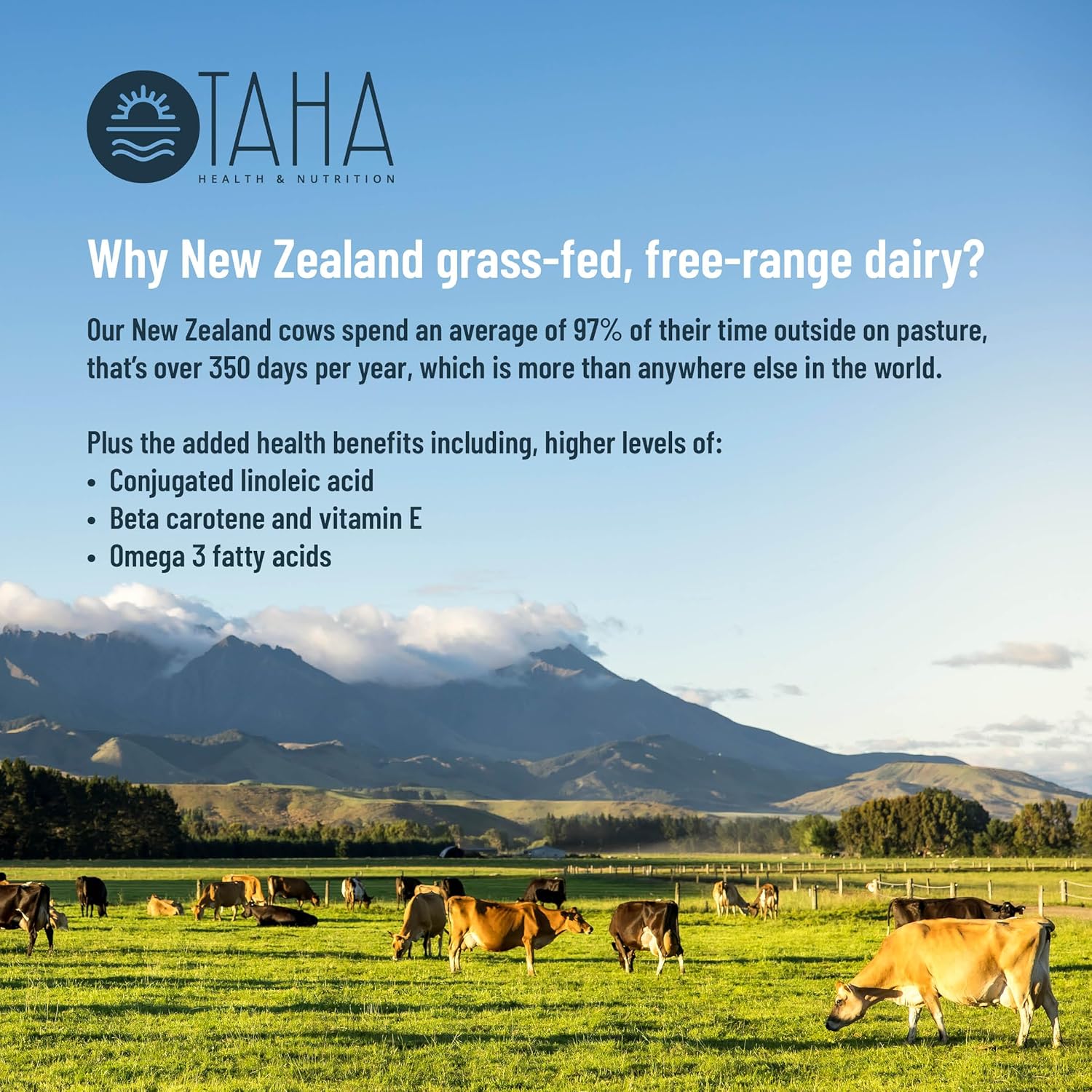 Natural Unflavored Protein Blend with Whey, Collagen, and Milk Phospholipids | 25g Protein per Serving | Grass-Fed, Free-Range Dairy | 2LB Pack from New Zealand