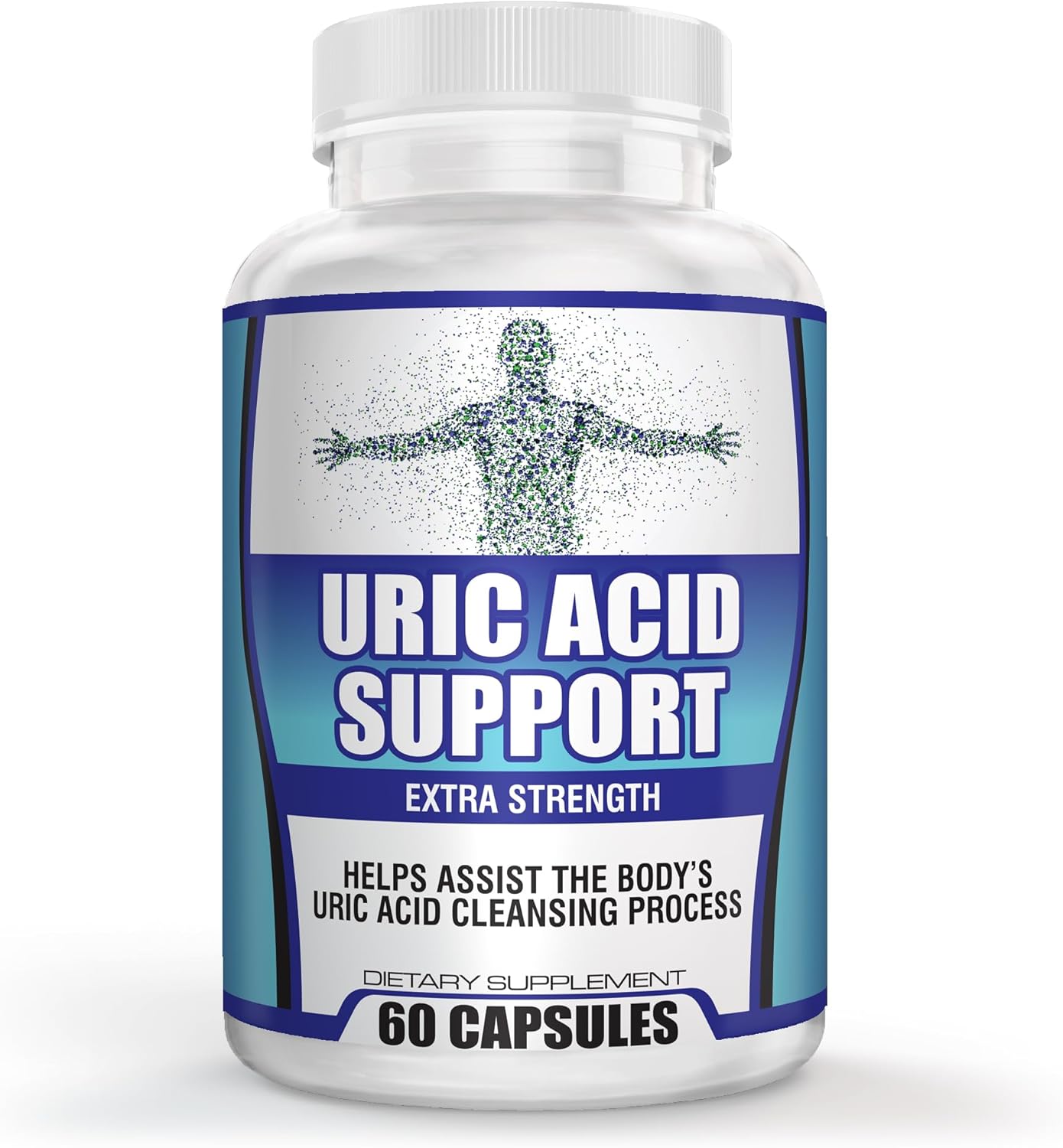 Natural Uric Acid Reducer Supplement with 14 Active Ingredients - Cleanse Support and Flush Formula for Recovery - 30-Day Supply