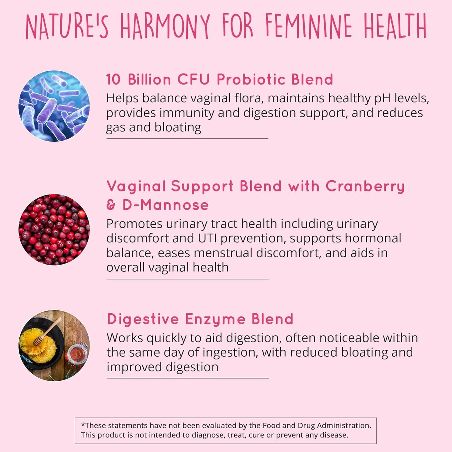 Natural Vaginal Probiotics for Women + Sleep Supplement for Better Health