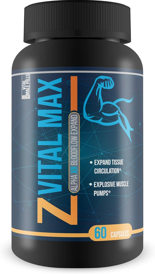 Natural Vasodilator Pills for Men - Boost Blood Flow and Expand Veins with L-Arginine - Increase Energy and Performance for Workouts and Activities