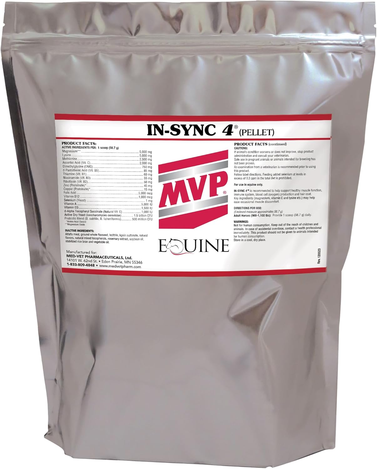 Natural Vitamin E 8lb Supplement for Horse Muscle Health/Recovery by MVP Med-Vet Pharmaceuticals