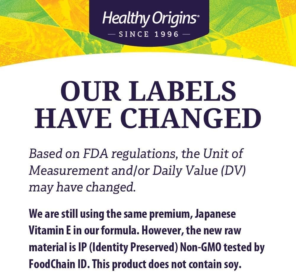 Natural Vitamin E Supplement with Mixed Tocopherols - 1,000 IU Softgels for Skin, Hair & Nails - Gluten-Free & Non-GMO - 240 Count