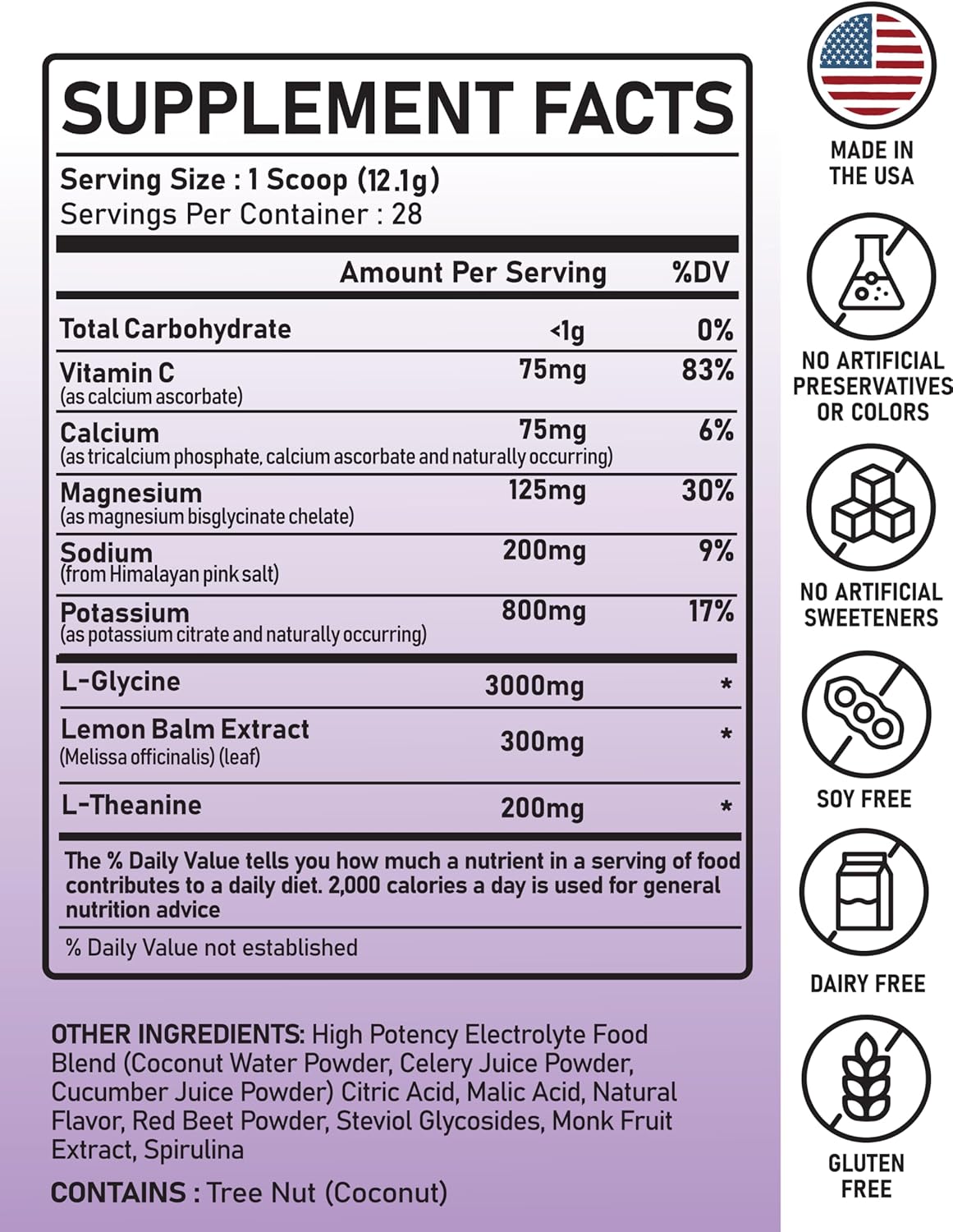 Naturally Relax+ Cherry Limeade Electrolyte Supplement: Hydration & Mood Support for Relaxation, Stress Relief - USA Made