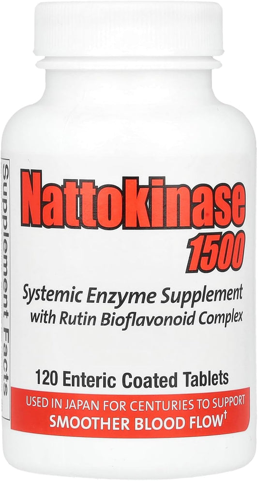 Naturally Vitamins Nattokinase - 120 Tablets, Doctor-Recommended Supplement