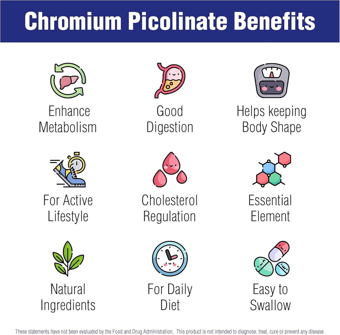 Naturasys Chromium Picolinate 200mcg - 100 Tablets - High Absorption Chromium Supplement for Active Lifestyles by Natural Systems
