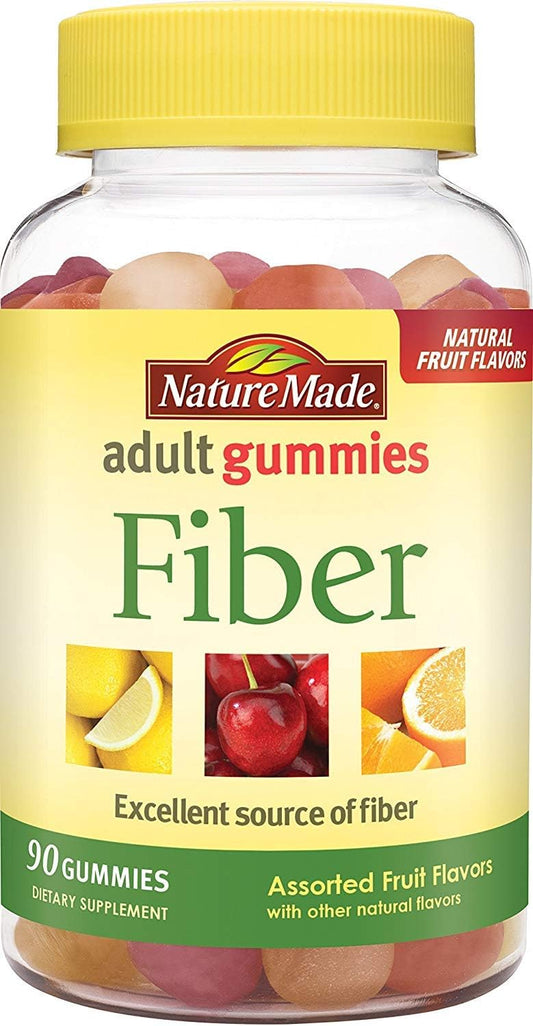 Nature Made Adult Gummies Fiber, 180 Gummies Total Pack