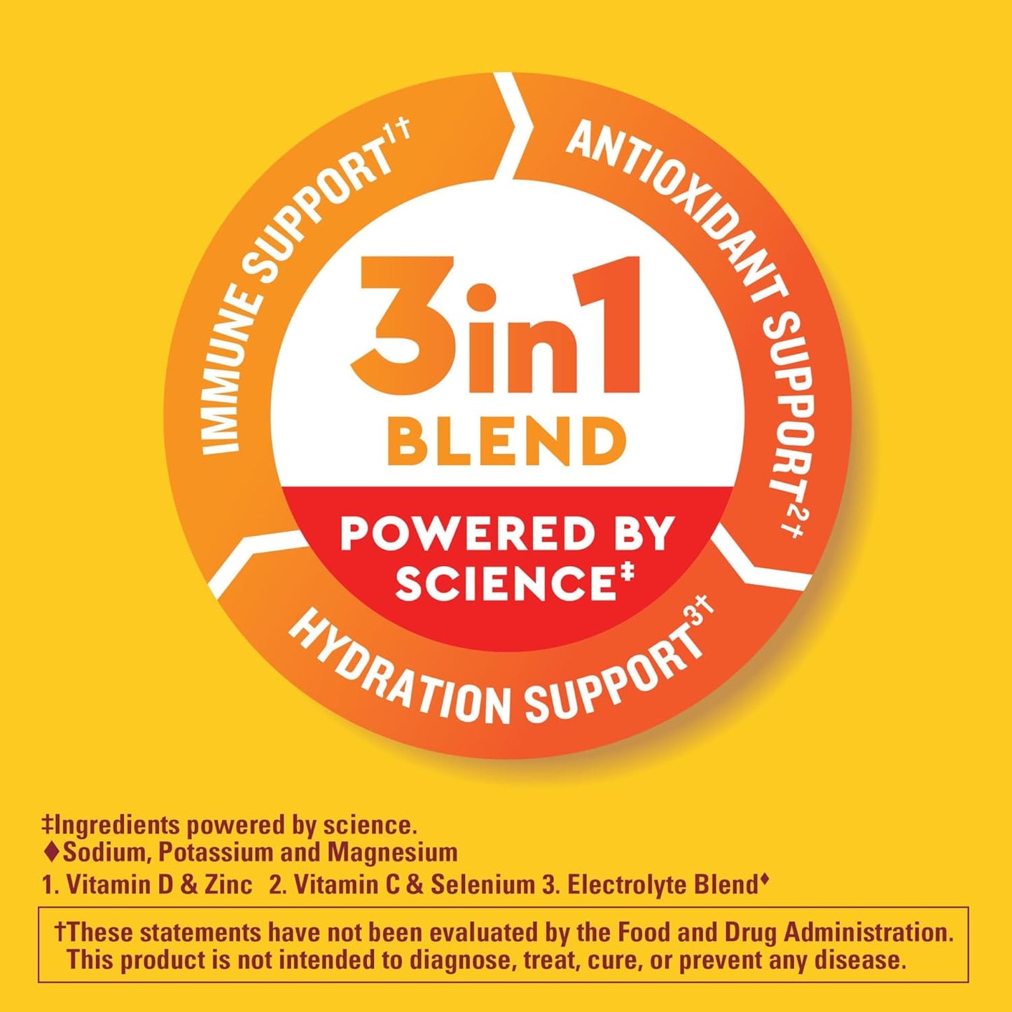 Nature Made Wellblends ImmuneMAX Fizzy Drink Mix with Vitamin C, Zinc, Vitamin D3, B Vitamins, and Electrolytes for Immune Support, 30 Stick Packs