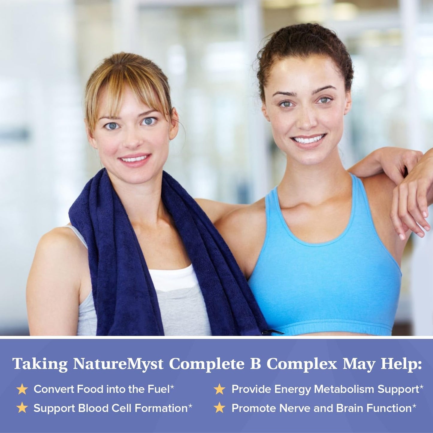 NatureMyst Complete B Complex with Methyl B12 & Folate, Biotin, P-5-P, Vegan Caps - Energy Production & Highly Absorbable