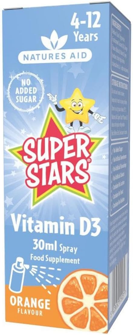 Natures Aid Super Stars Vitamin D Spray - 1.01 fl oz - Essential Daily Supplement