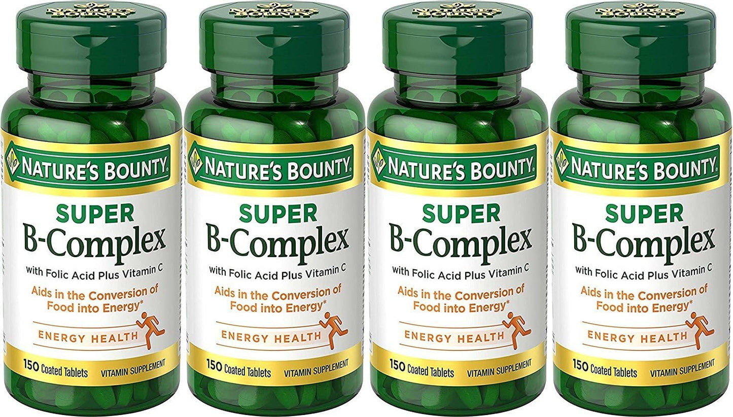 Nature's Bounty B-Complex with Folic Acid and Vitamin C Tablets - 600 Count