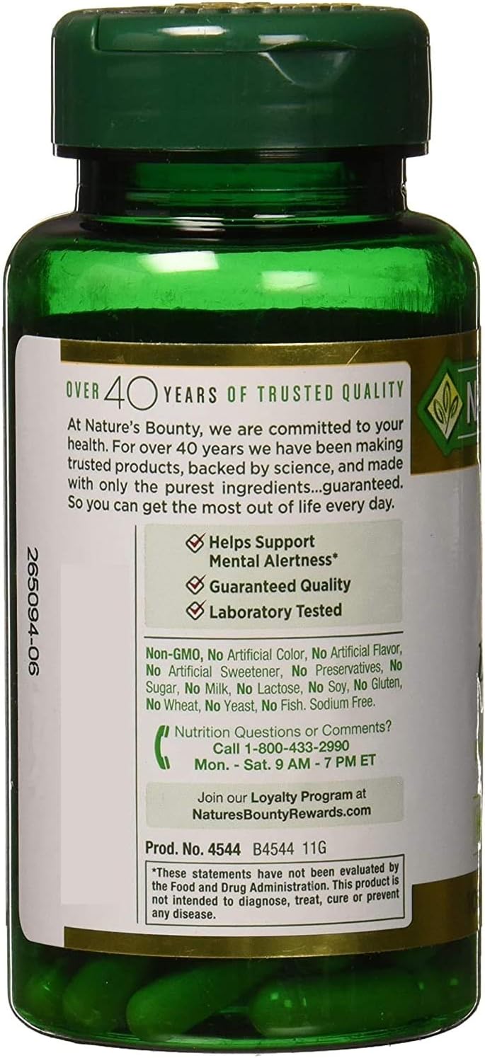 Nature's Bounty Ginkgo Biloba 120mg 100 Capsules x 3 - Puritan's Pride