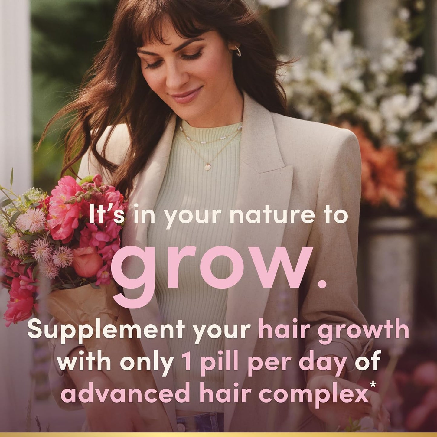 Nature's Bounty Hair Growth Supplement - Clinically Proven for Thicker, Fuller Hair - Biotin, Silicon, Arginine - 30 Capsules