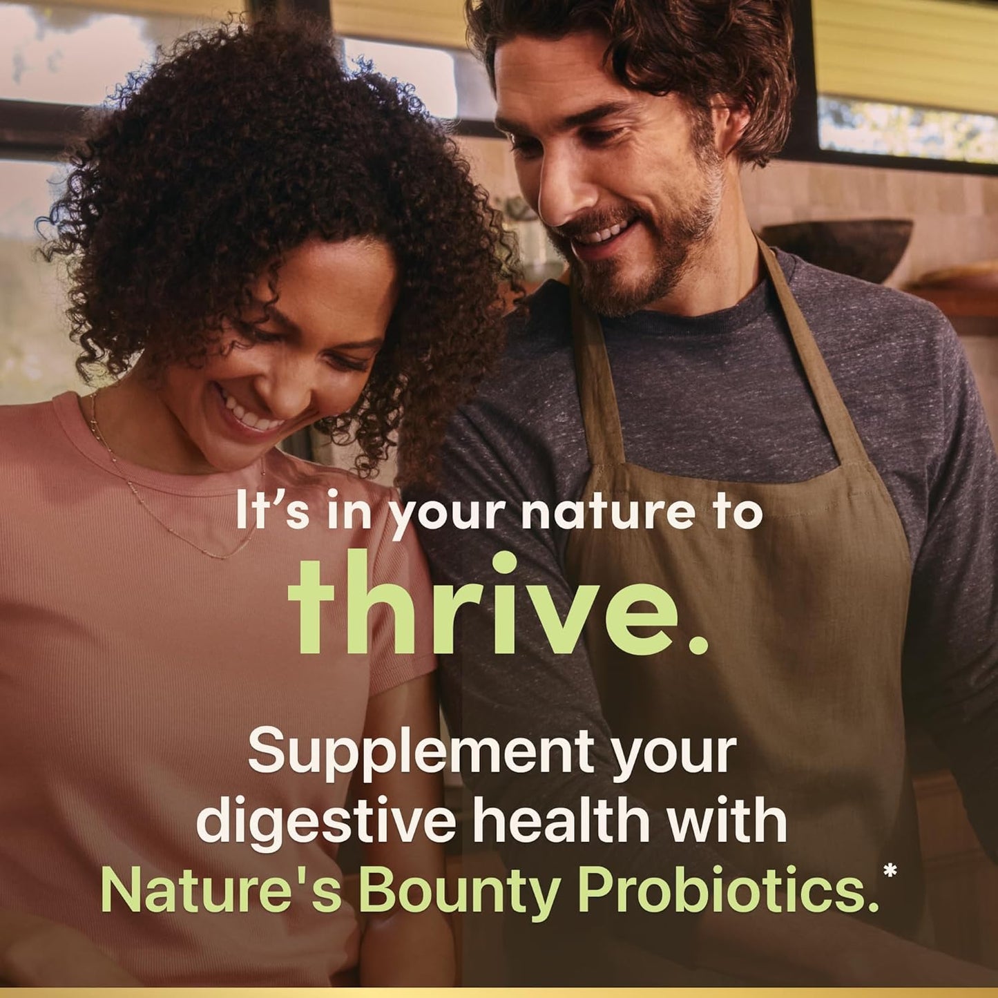 Nature's Bounty Probiotic 10 Ultra Strength Daily Supplement for Digestive, Immune & Respiratory Health - 30 Capsules