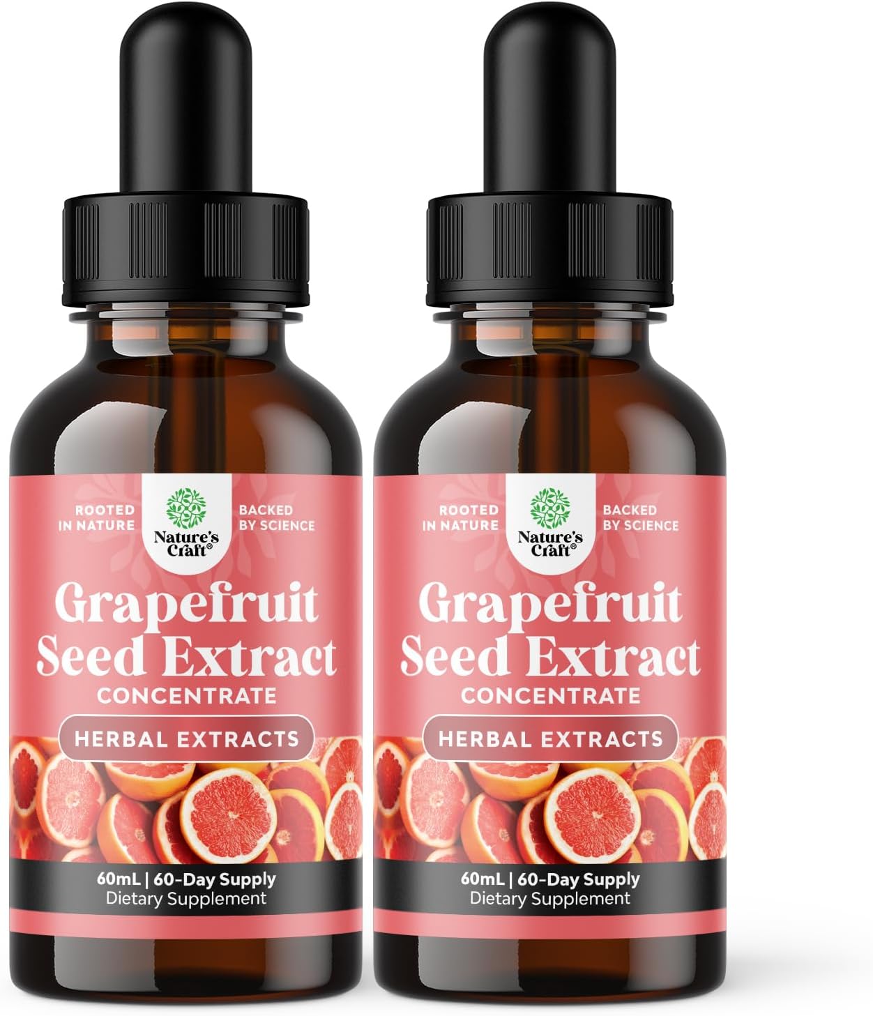 Natures Craft GSE Grapefruit Seed Extract Liquid - Super Concentrated Bioflavonoid-Rich Supplement for Digestive Health & Immune Support - Vegan Non-GMO & Alcohol-Free - 120 Servings