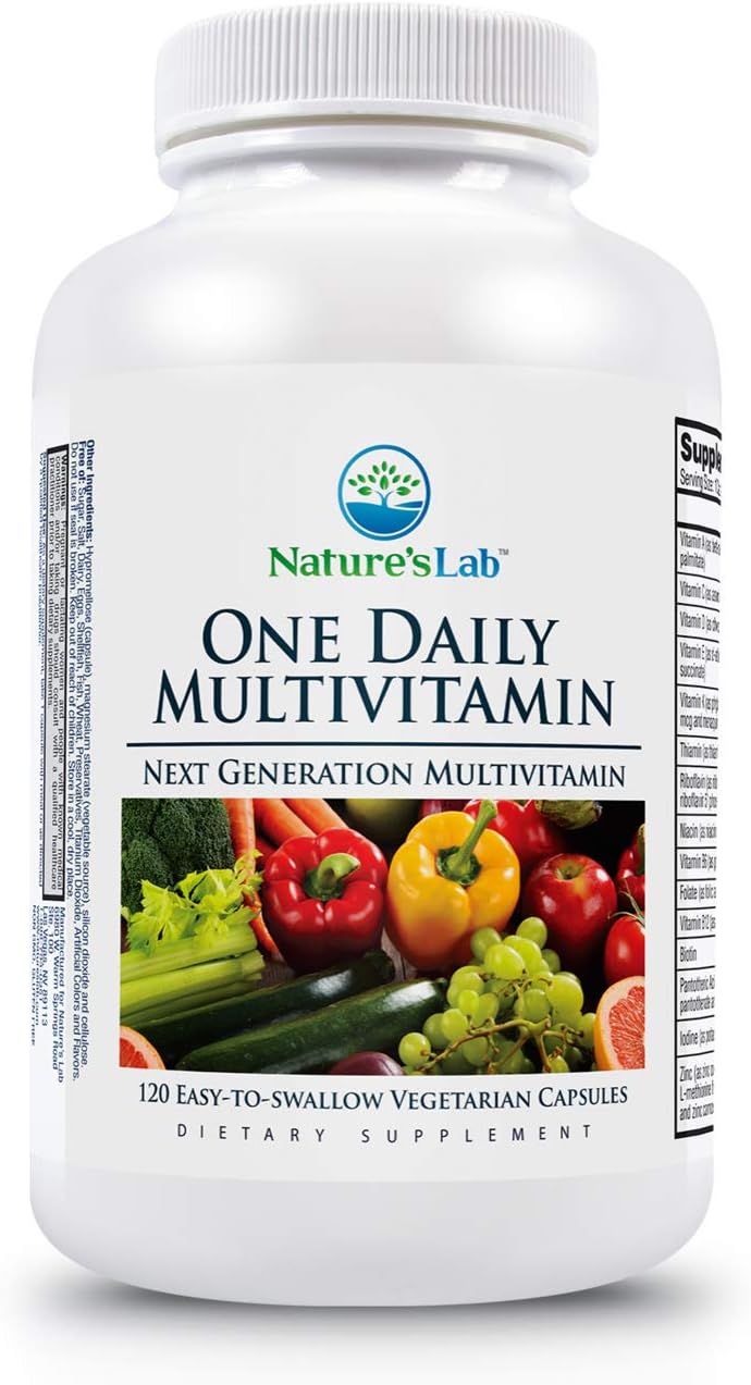 Nature's Lab One Daily Multivitamin Capsules - Available in 60 or 120 Count Bottles