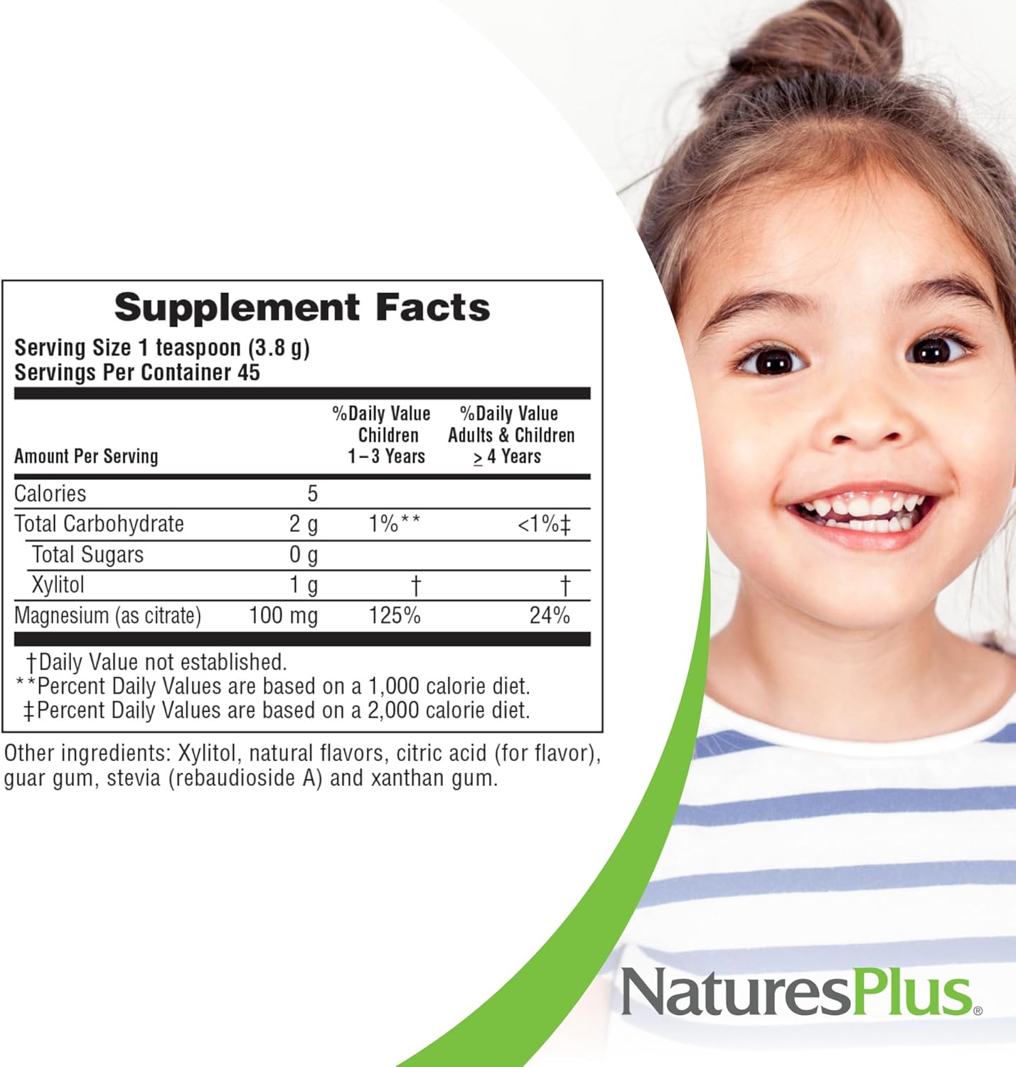 Natures Plus Animal Parade MagKidz Children's Magnesium Powder, Cherry Flavor - 45 Servings - Bone & Muscle Support