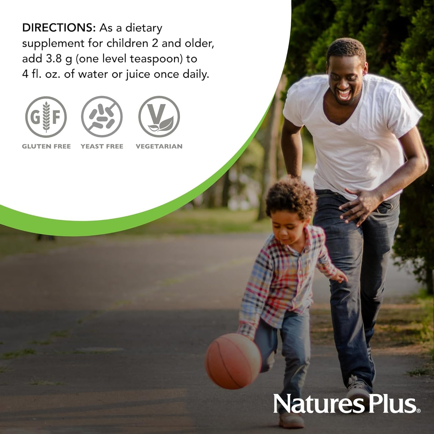 Natures Plus Animal Parade MagKidz Children's Magnesium Powder, Cherry Flavor - 45 Servings - Bone & Muscle Support